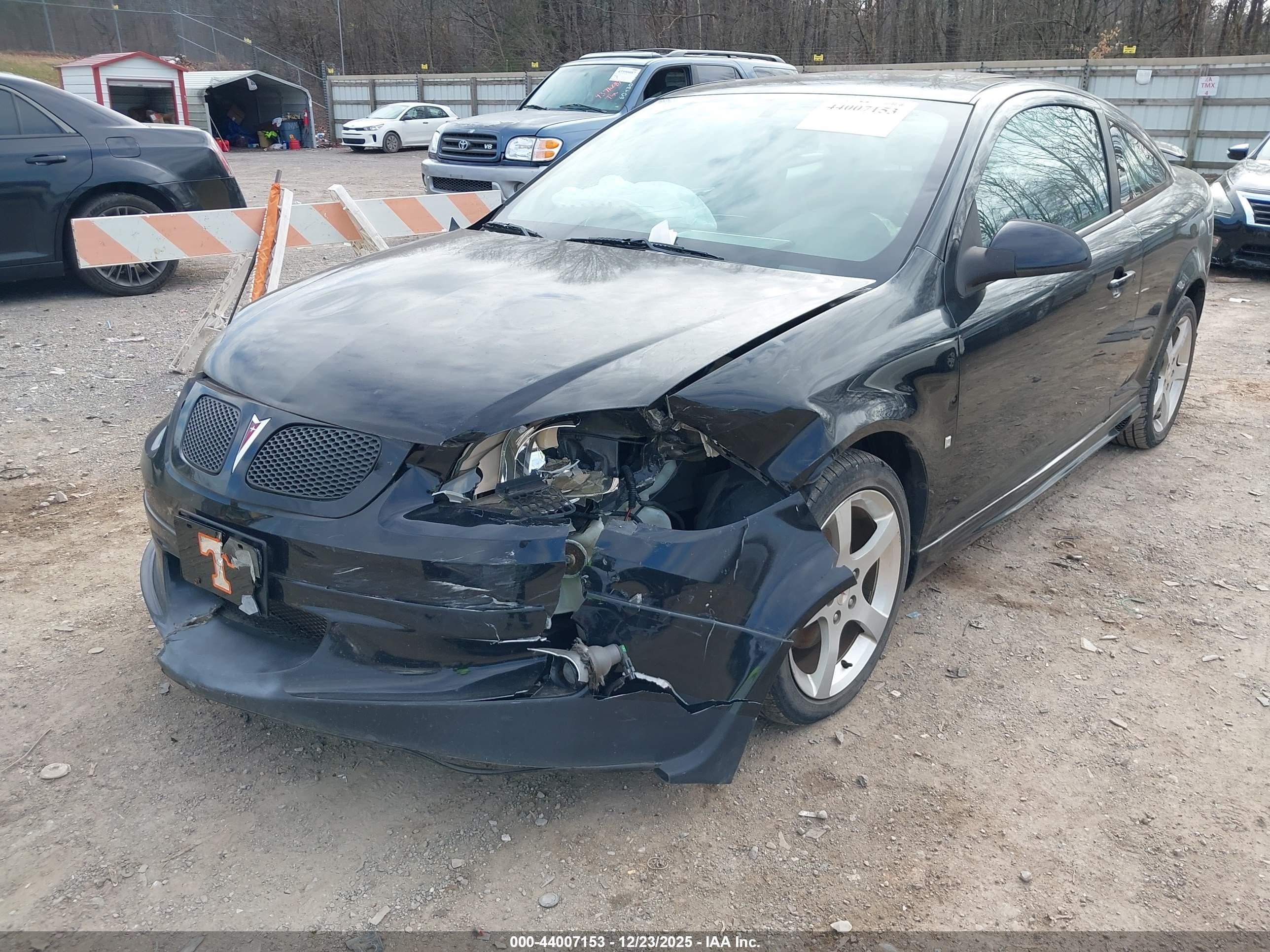 2007 Pontiac G5 Gt Черный vin: 1G2AN18B677335982