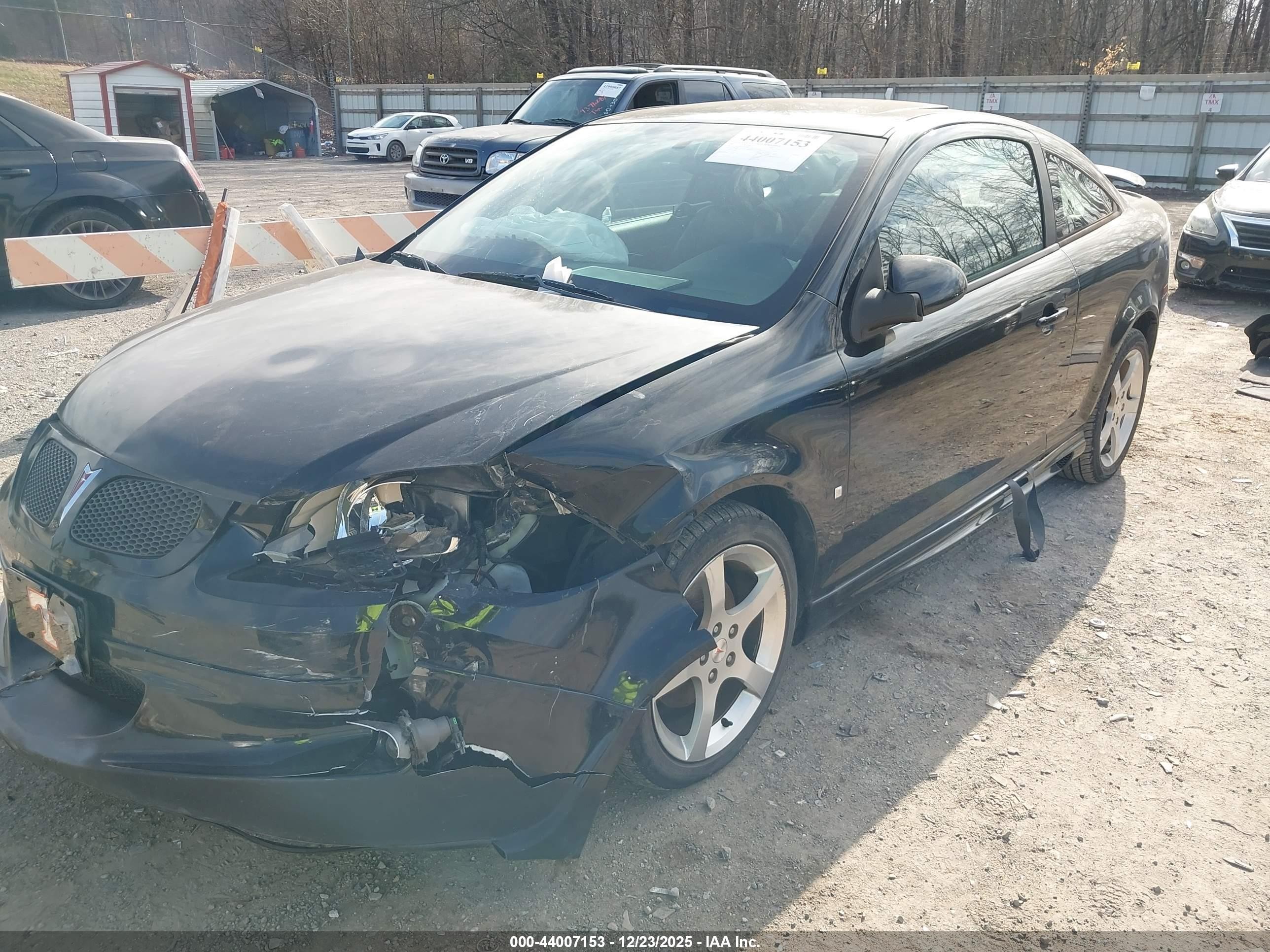 2007 Pontiac G5 Gt Черный vin: 1G2AN18B677335982