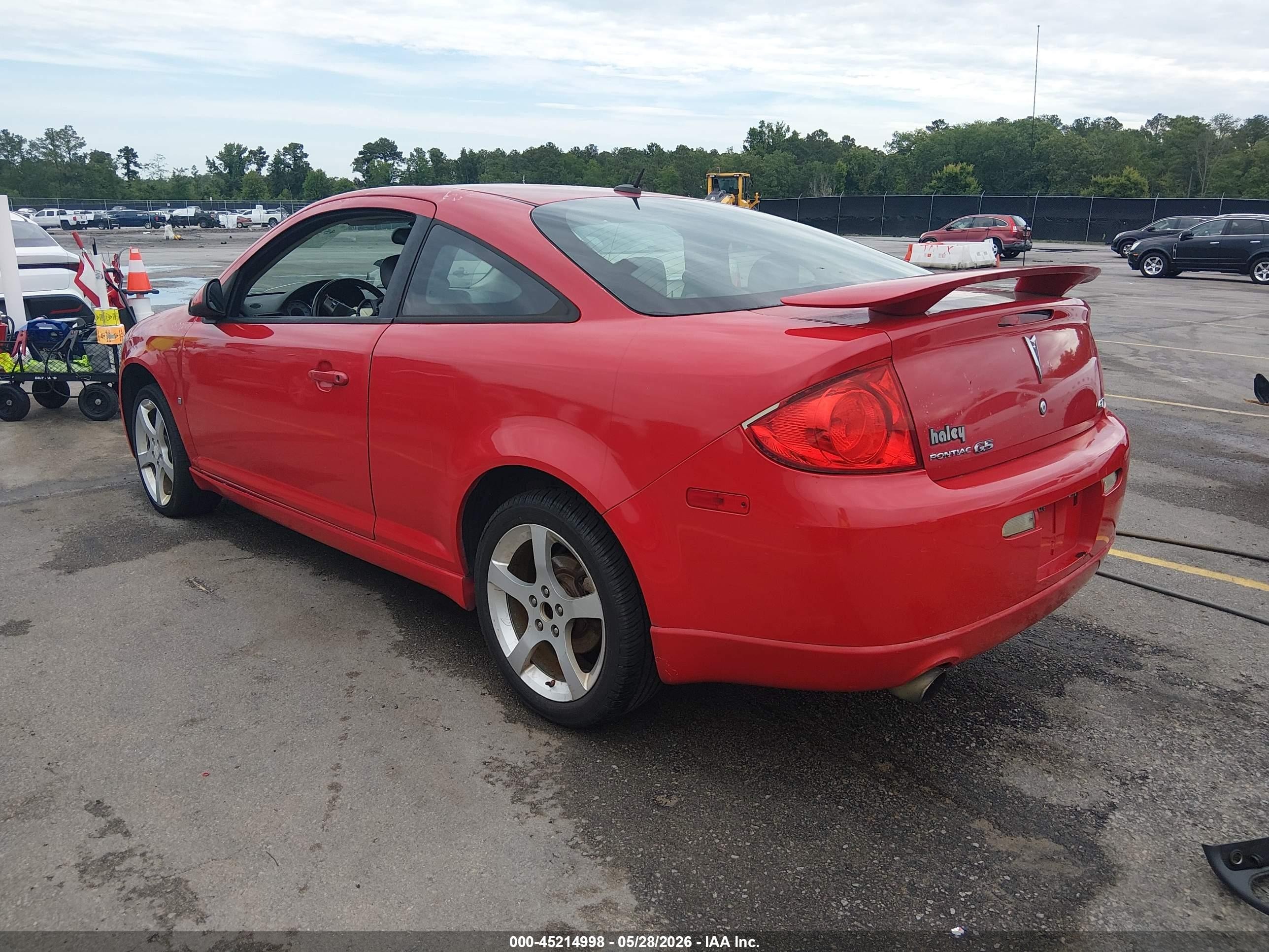 2008 Pontiac G5 Gt Красный vin: 1G2AN18B687142183