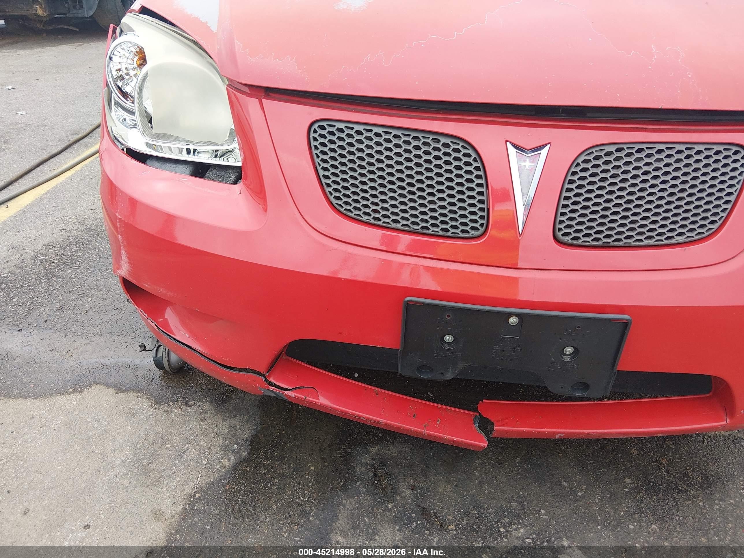 2008 Pontiac G5 Gt Красный vin: 1G2AN18B687142183