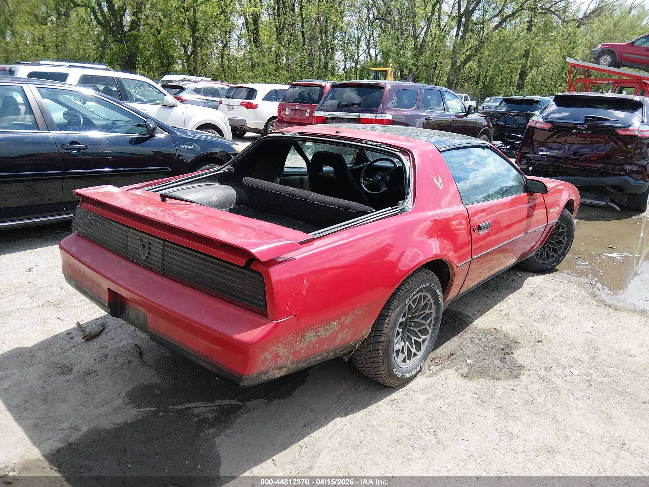 1982 Pontiac Firebird Trans Am Red vin: 1G2AW8775CL542321