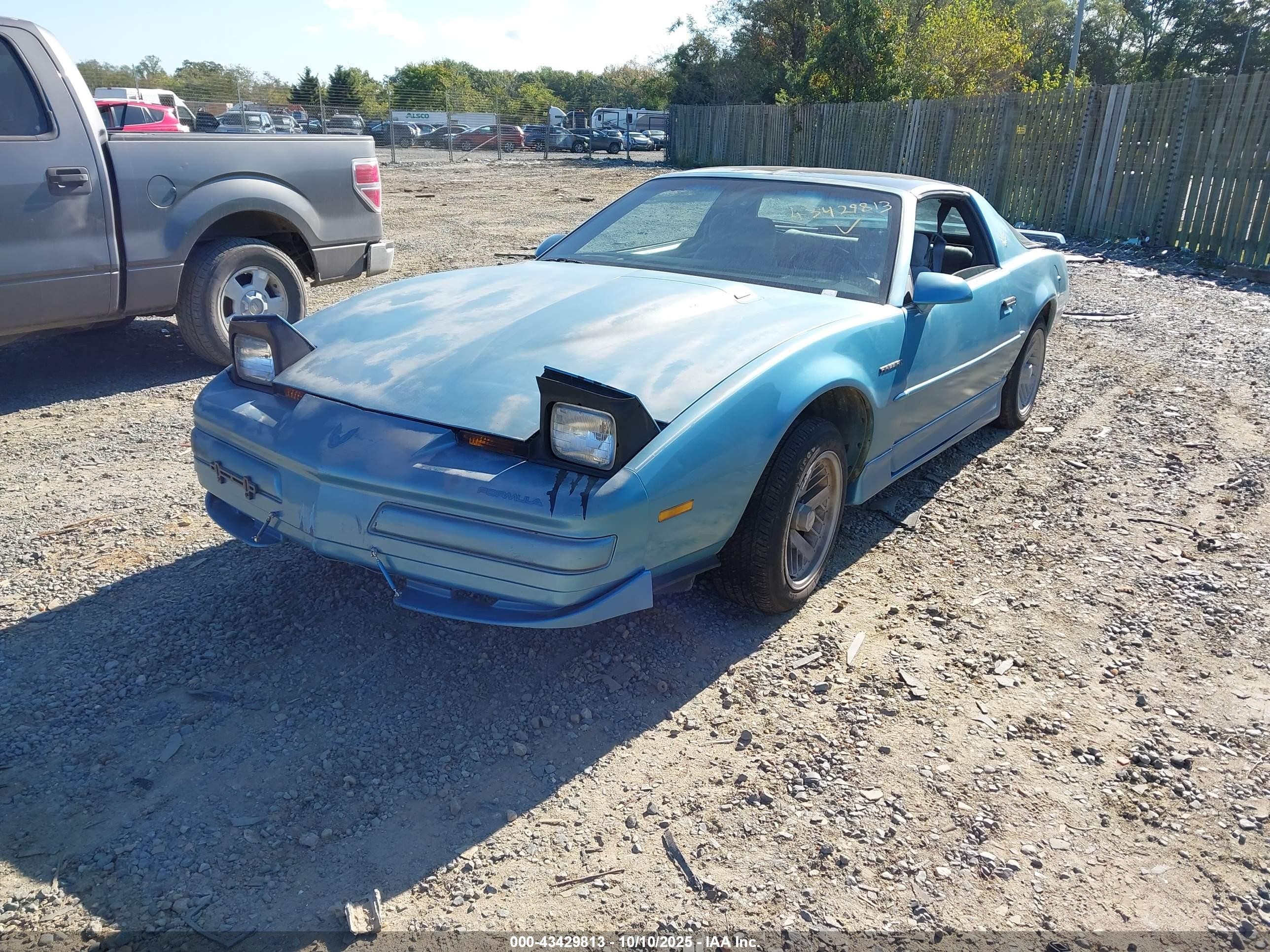 1989 Pontiac Firebird Formula Blue vin: 1G2FS21E6KL228116