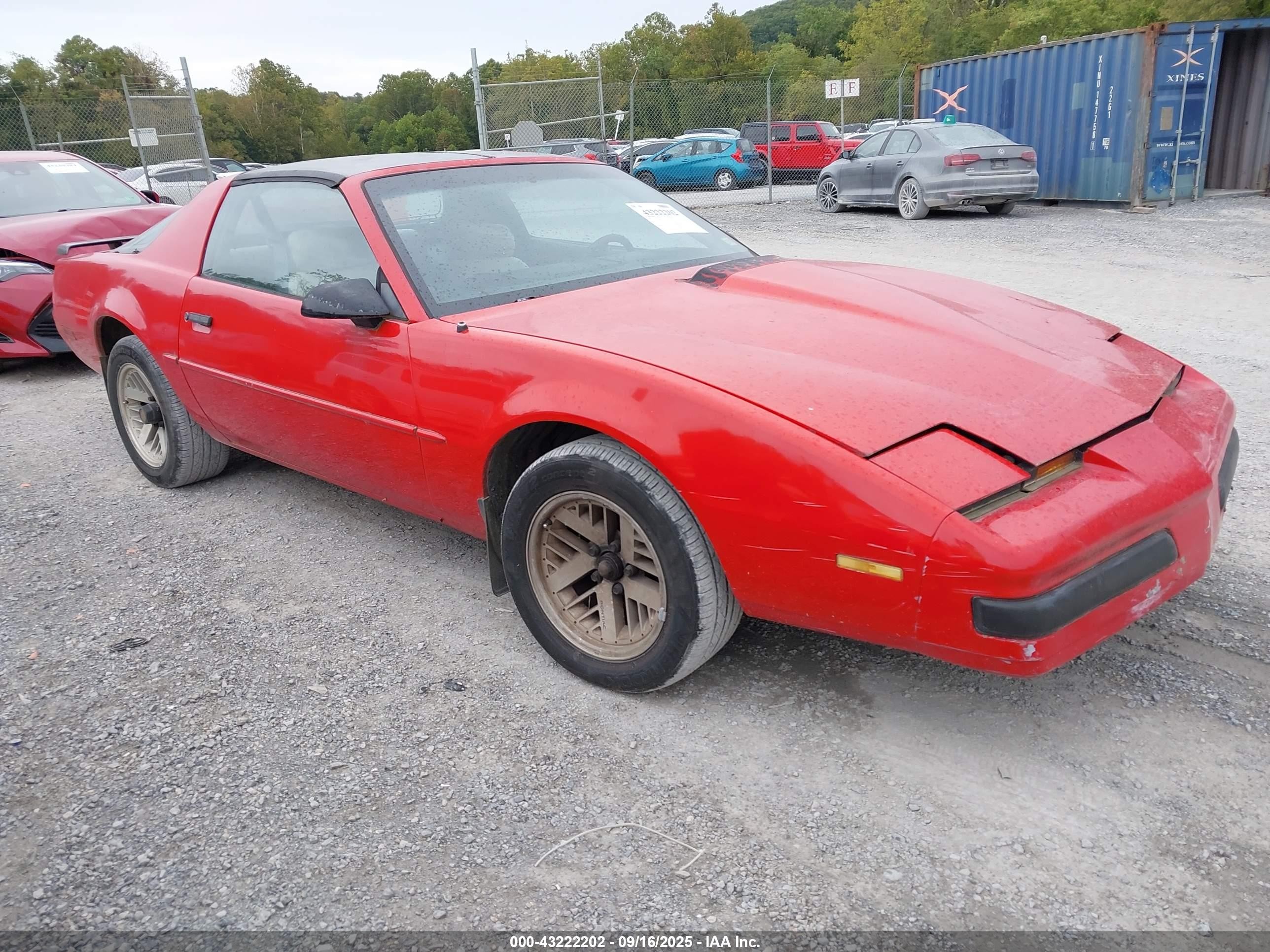 1988 Pontiac Firebird   Красный vin: 1G2FS21F3JL219625