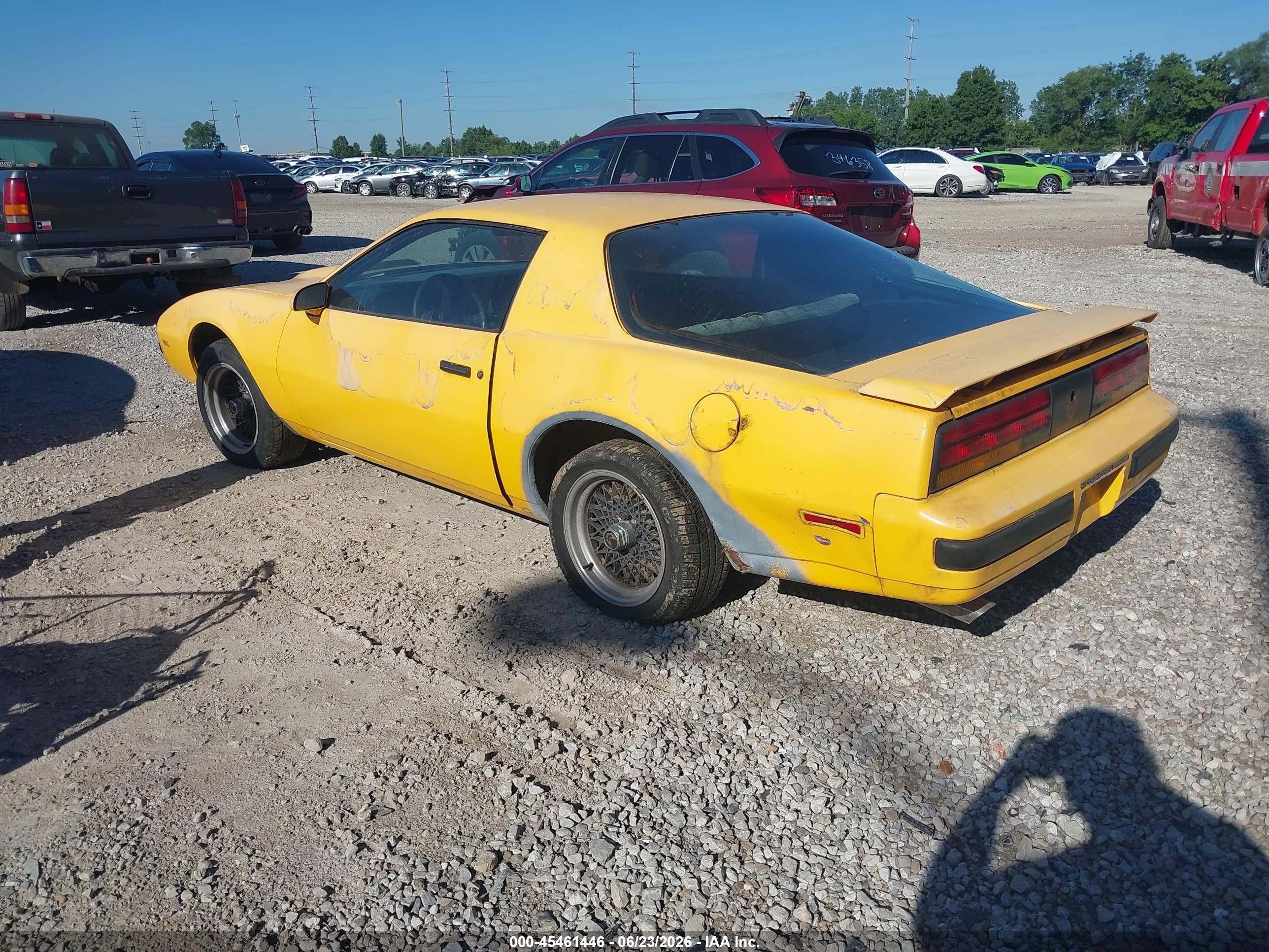 1987 Pontiac Firebird   Yellow vin: 1G2FS21H5HN236781