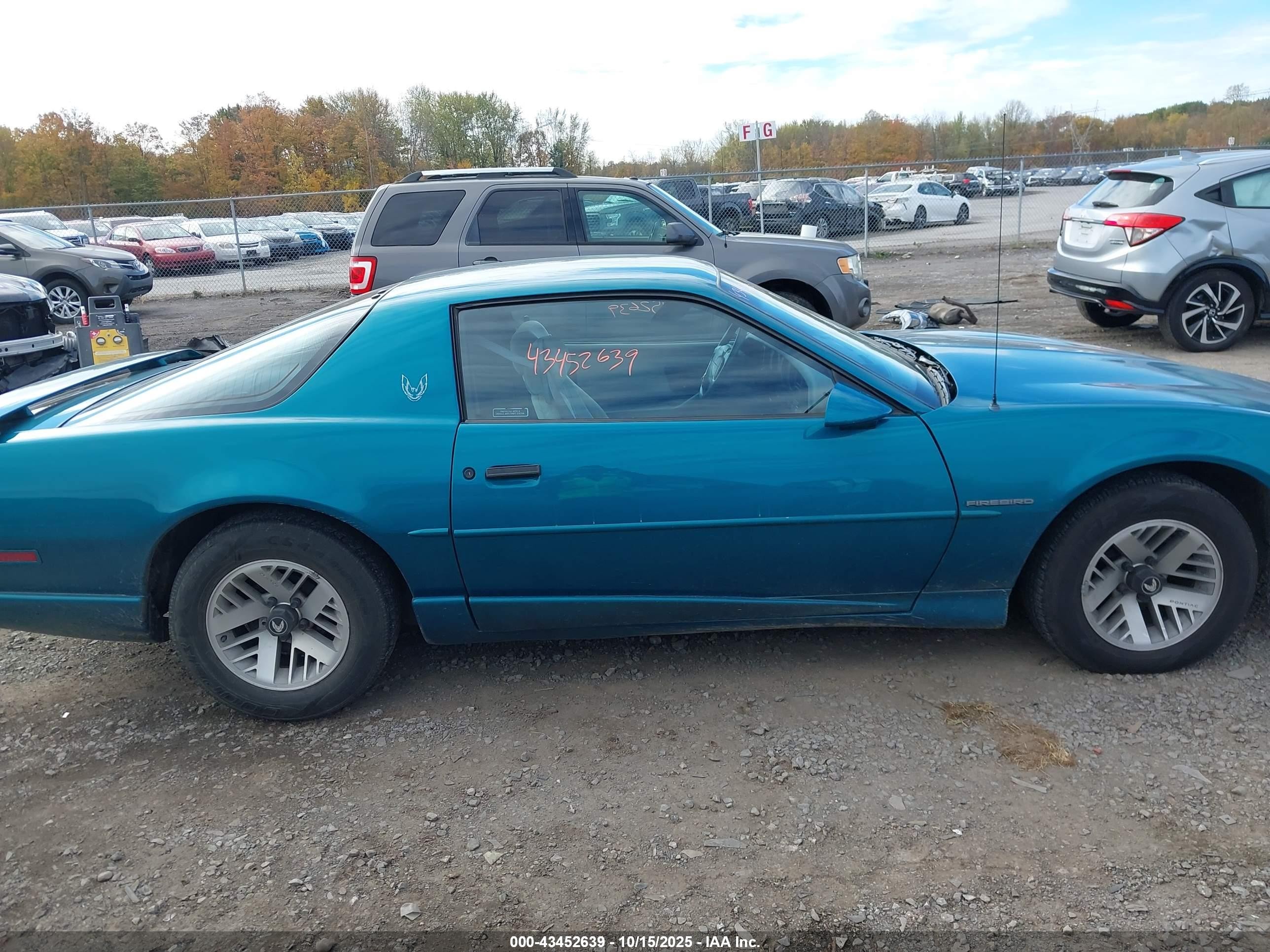 1992 Pontiac Firebird Formula Blue vin: 1G2FS23E7NL226294