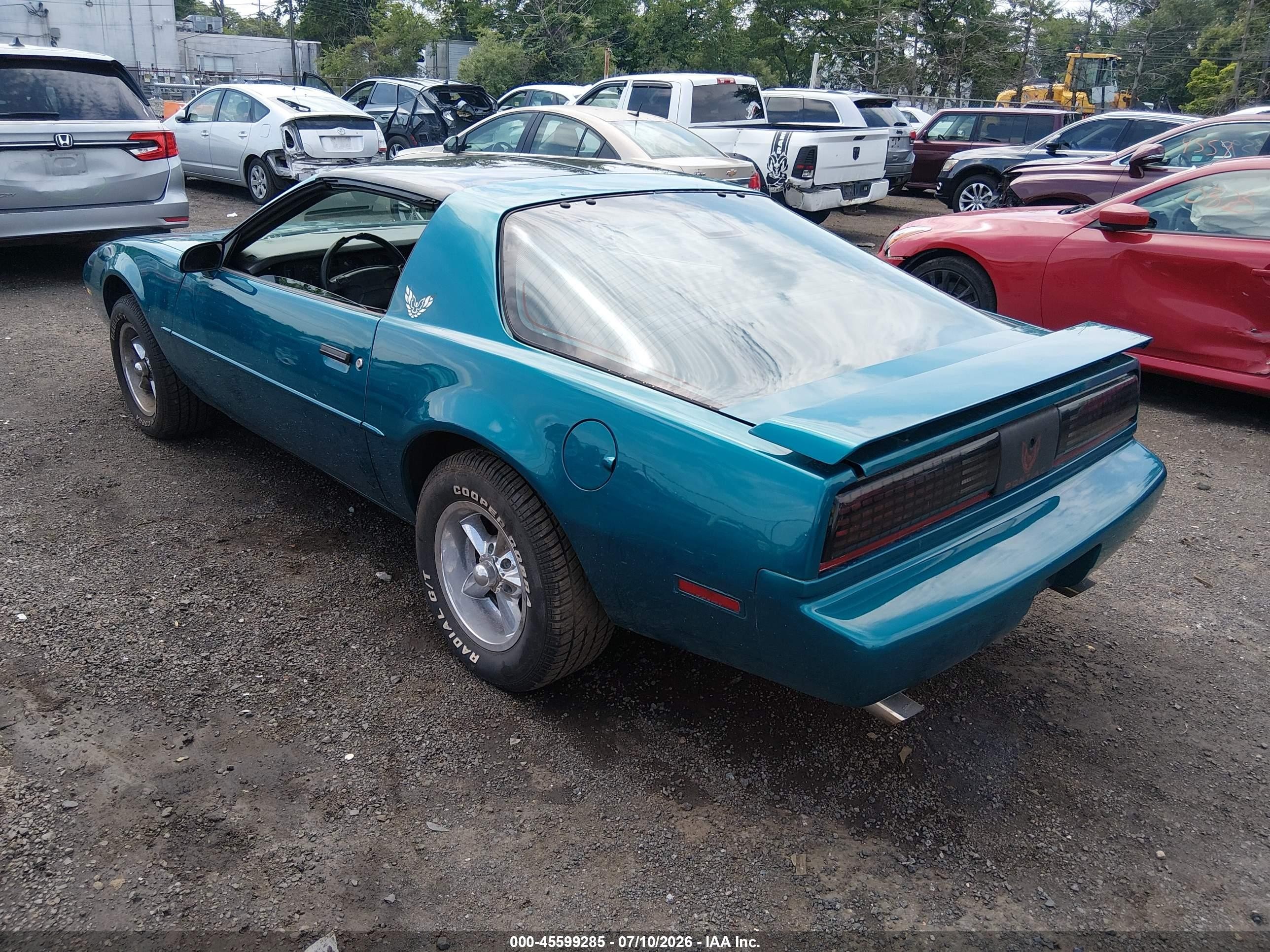 1992 Pontiac Firebird Formula Teal vin: 1G2FS23E8NL219418