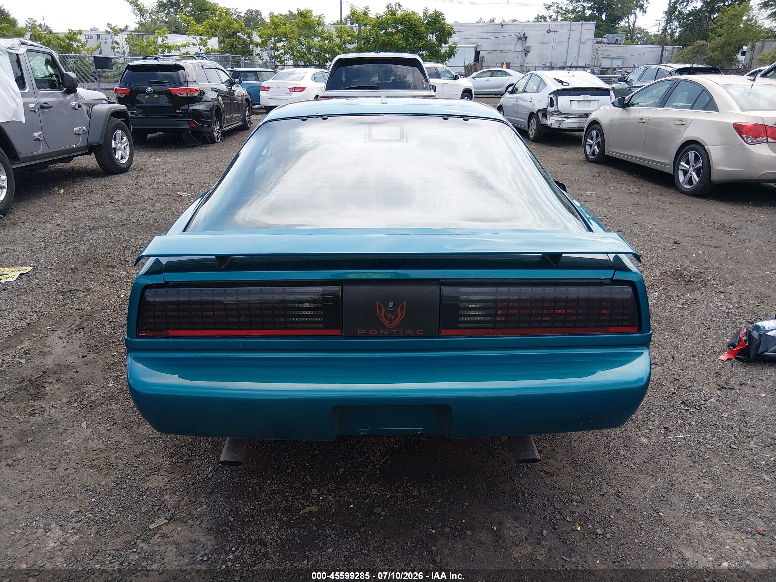 1992 Pontiac Firebird Formula Teal vin: 1G2FS23E8NL219418