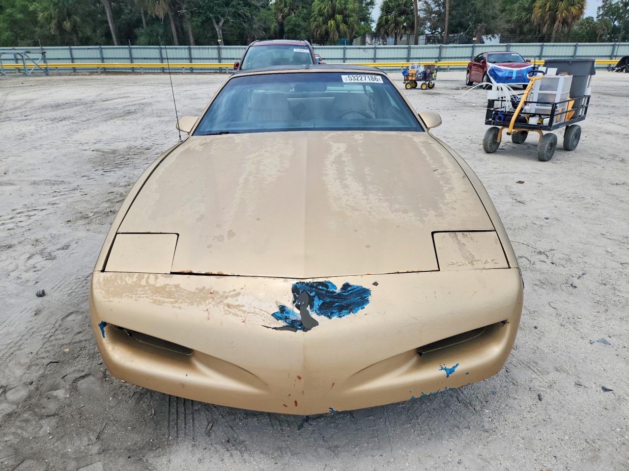 1992 Pontiac Firebird Base Золотой vin: 1G2FS23EXNL214396