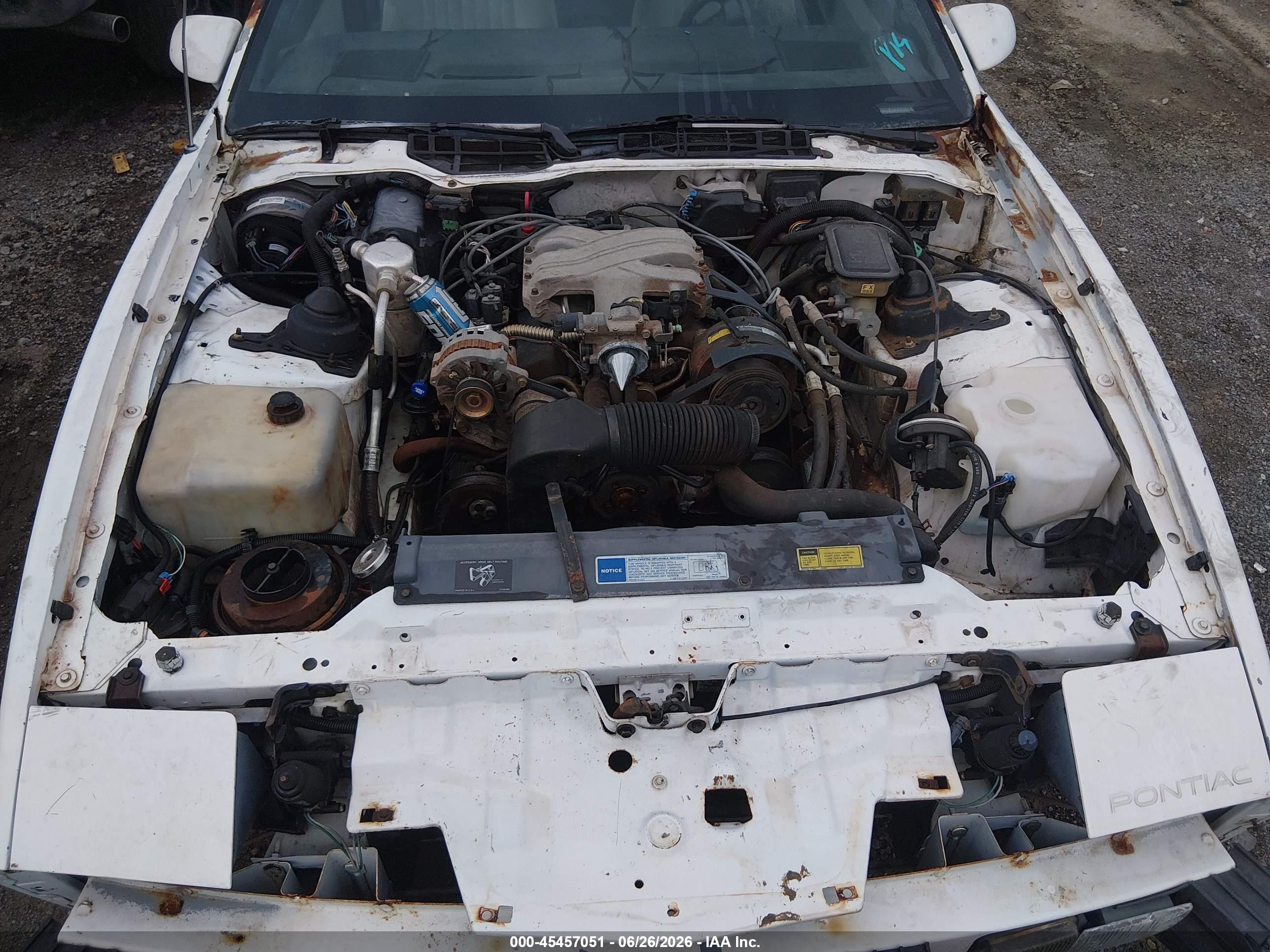 1991 Pontiac Firebird   White vin: 1G2FS23T3ML248676