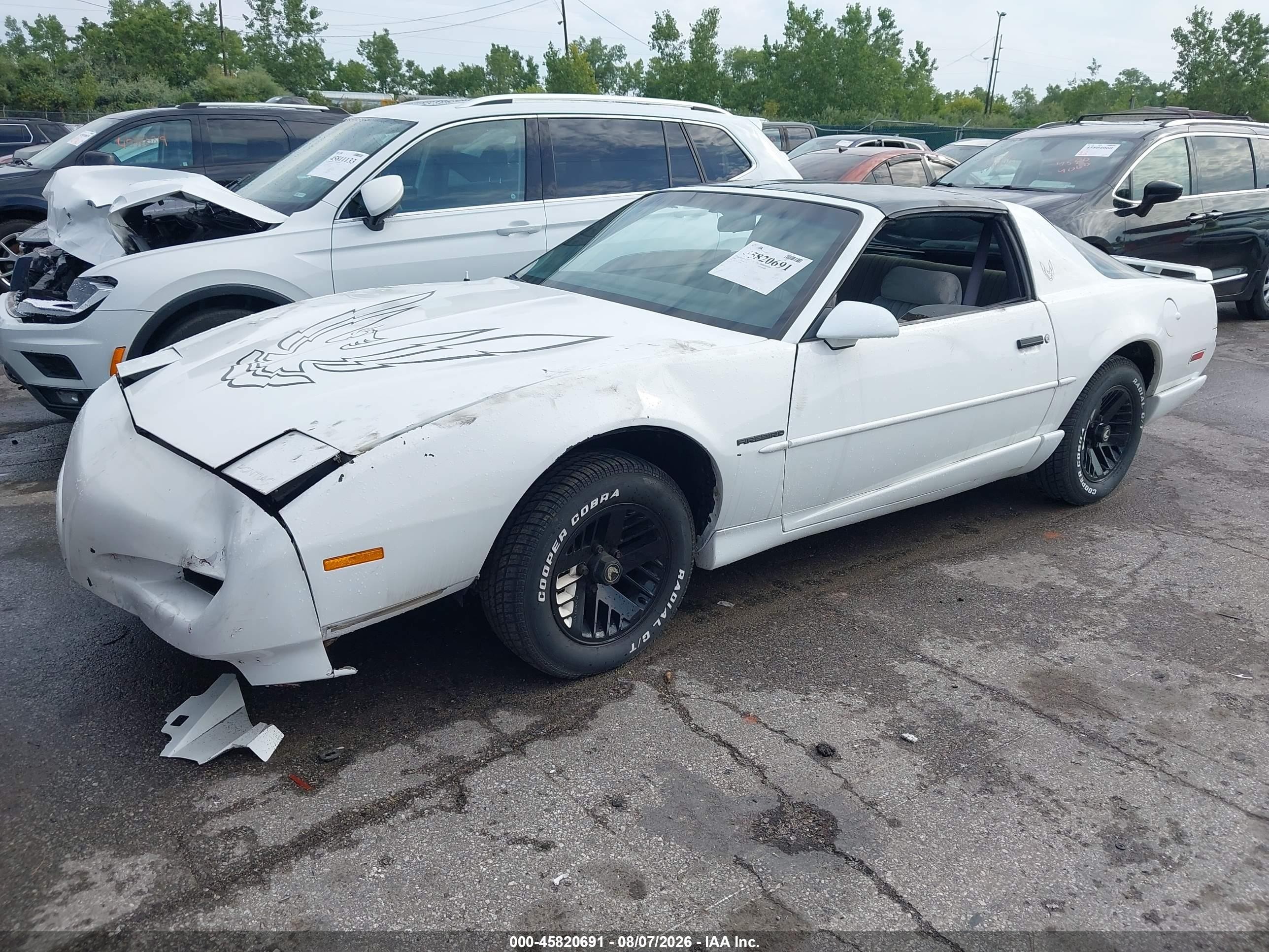 1991 Pontiac Firebird   White vin: 1G2FS23T5ML219146