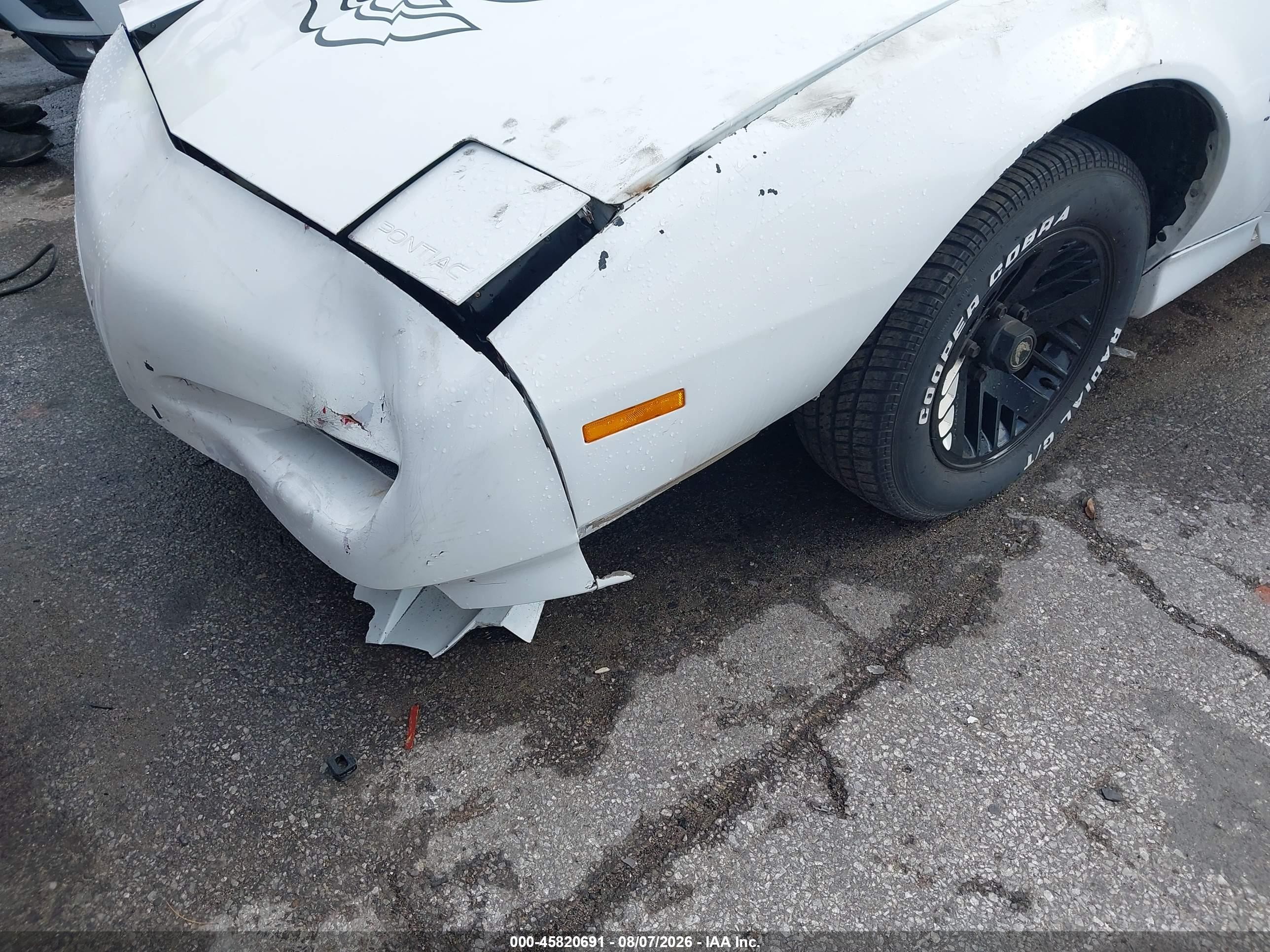 1991 Pontiac Firebird   White vin: 1G2FS23T5ML219146