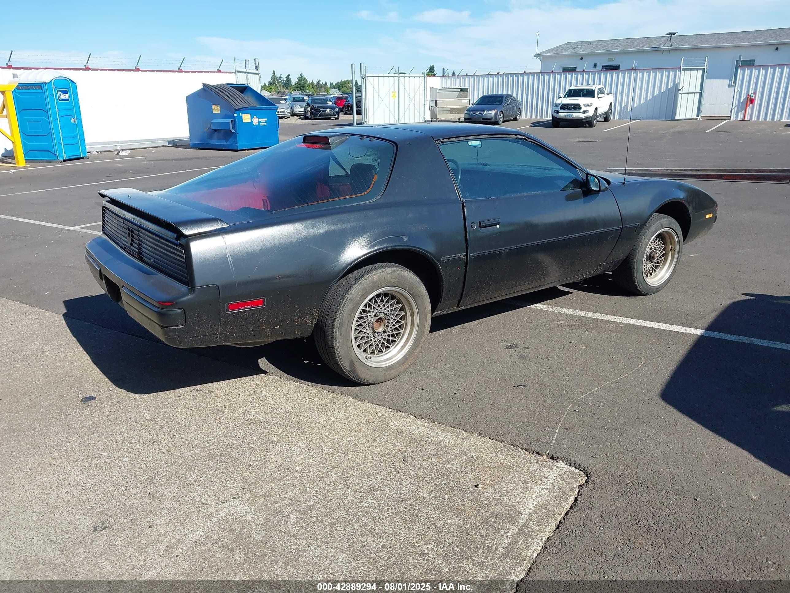 1986 Pontiac Firebird   Black vin: 1G2FS87S3GL207036