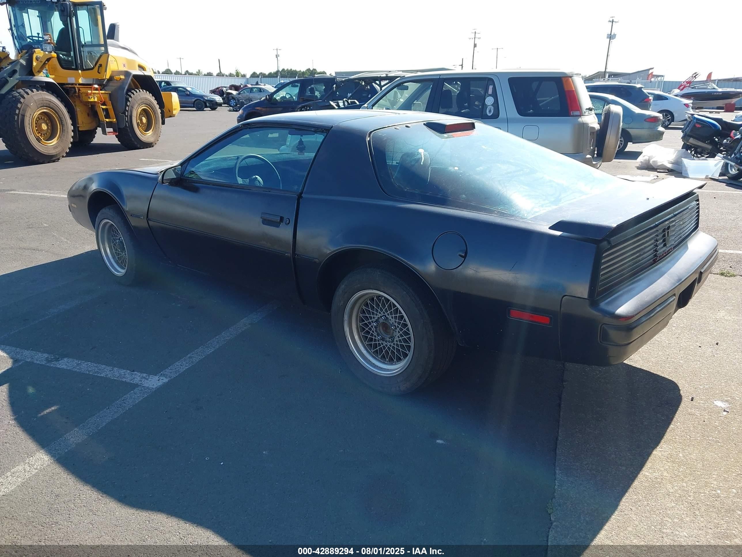 1986 Pontiac Firebird   Black vin: 1G2FS87S3GL207036