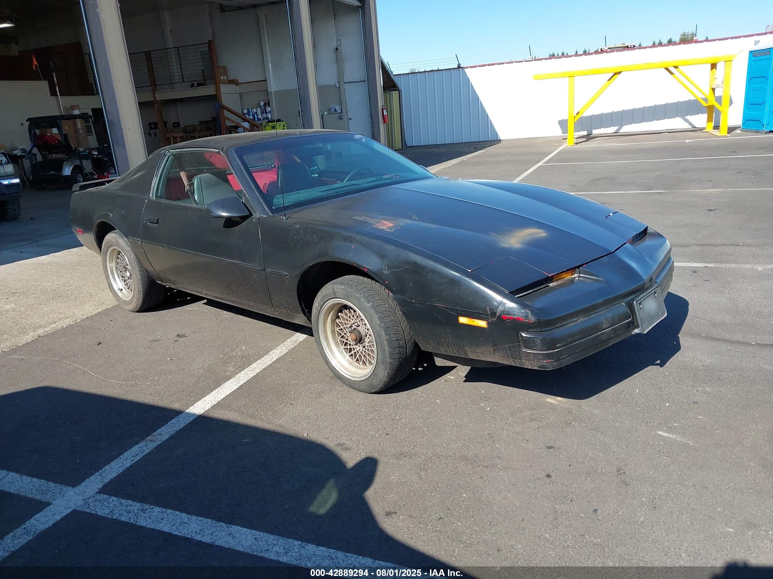 1986 Pontiac Firebird   Black vin: 1G2FS87S3GL207036