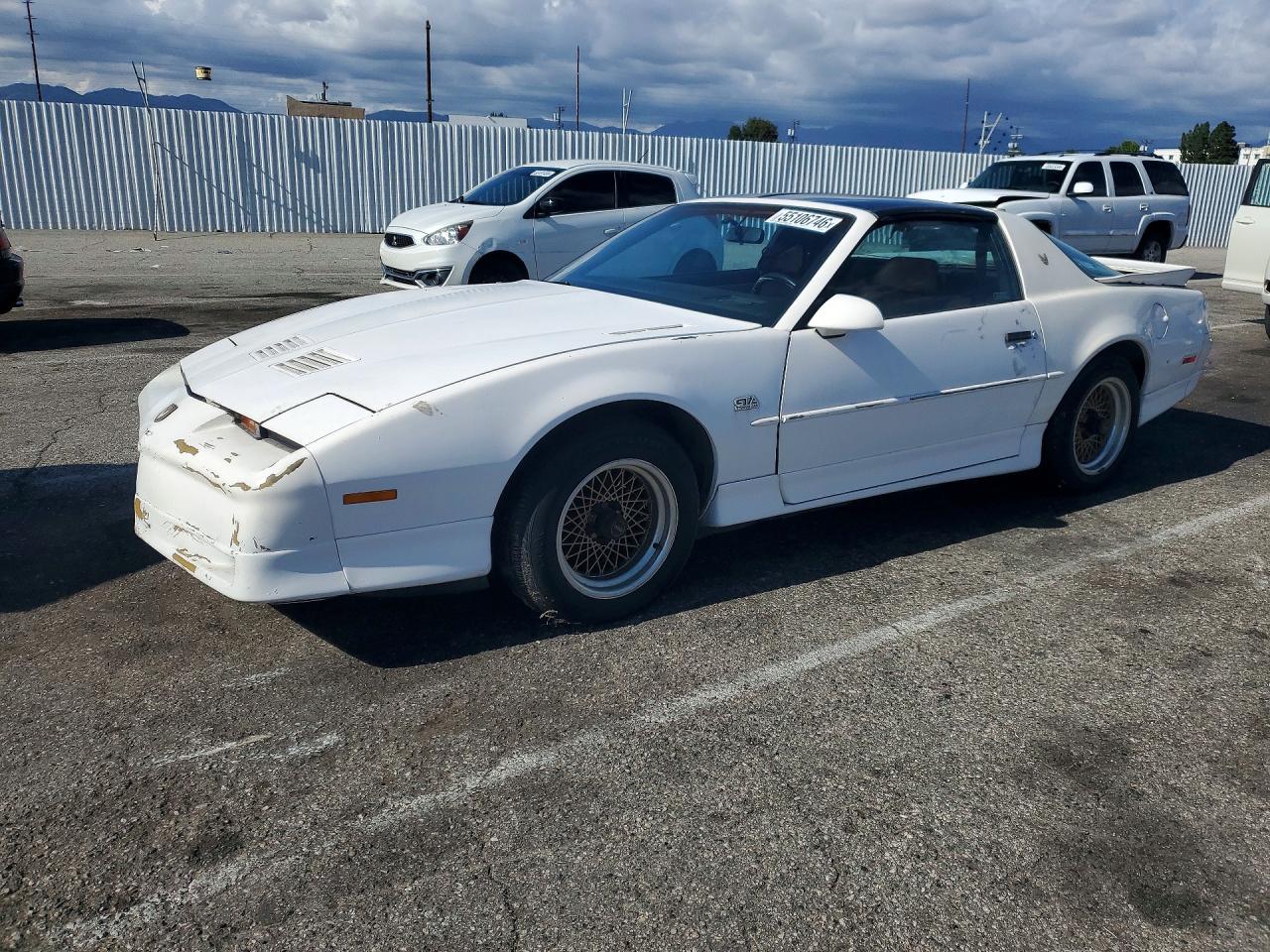 1989 Pontiac Firebird Trans Am White vin: 1G2FW2187KL225319