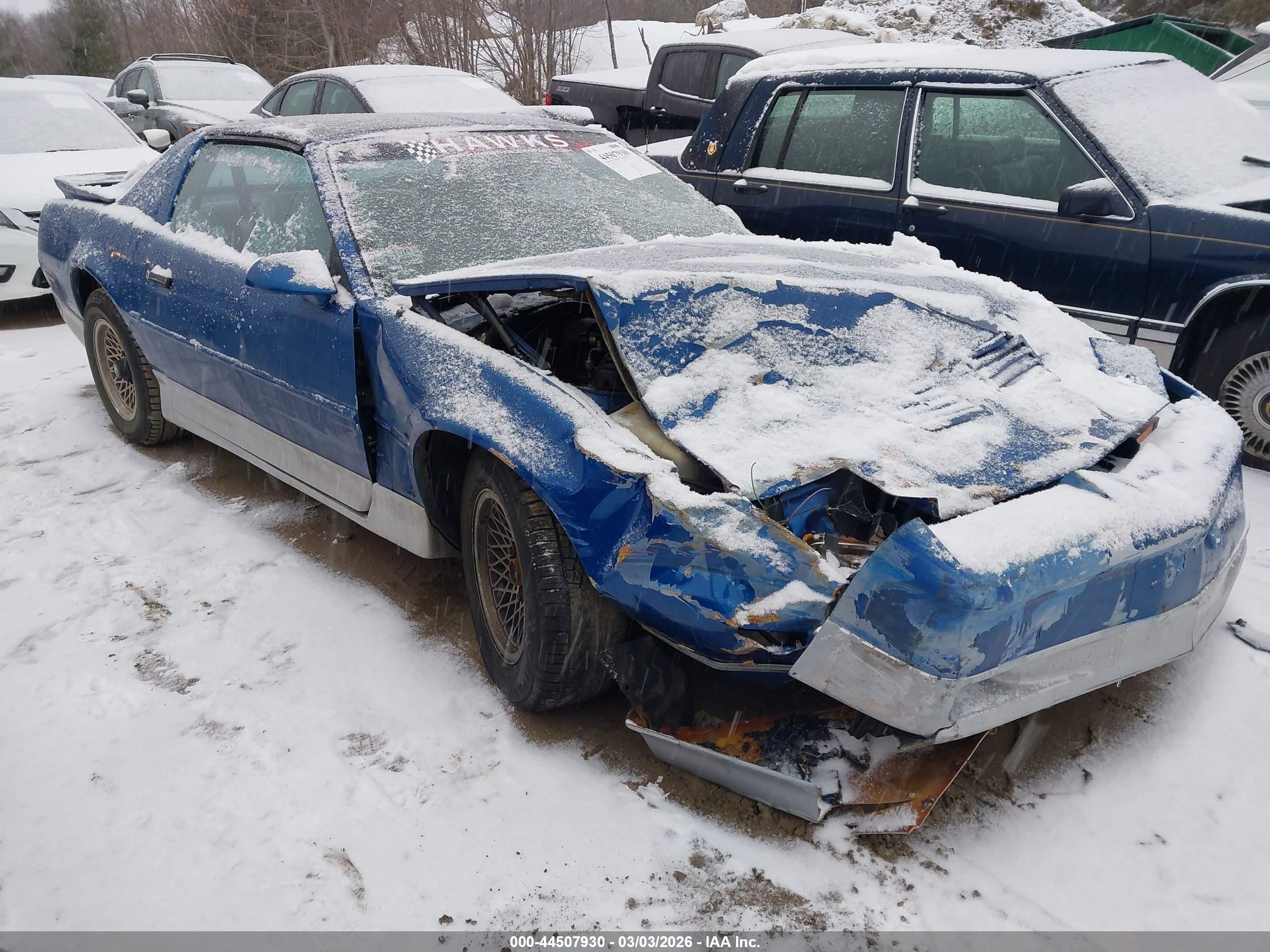 1989 Pontiac Firebird Trans Am/gta Blue vin: 1G2FW21F4KL239001
