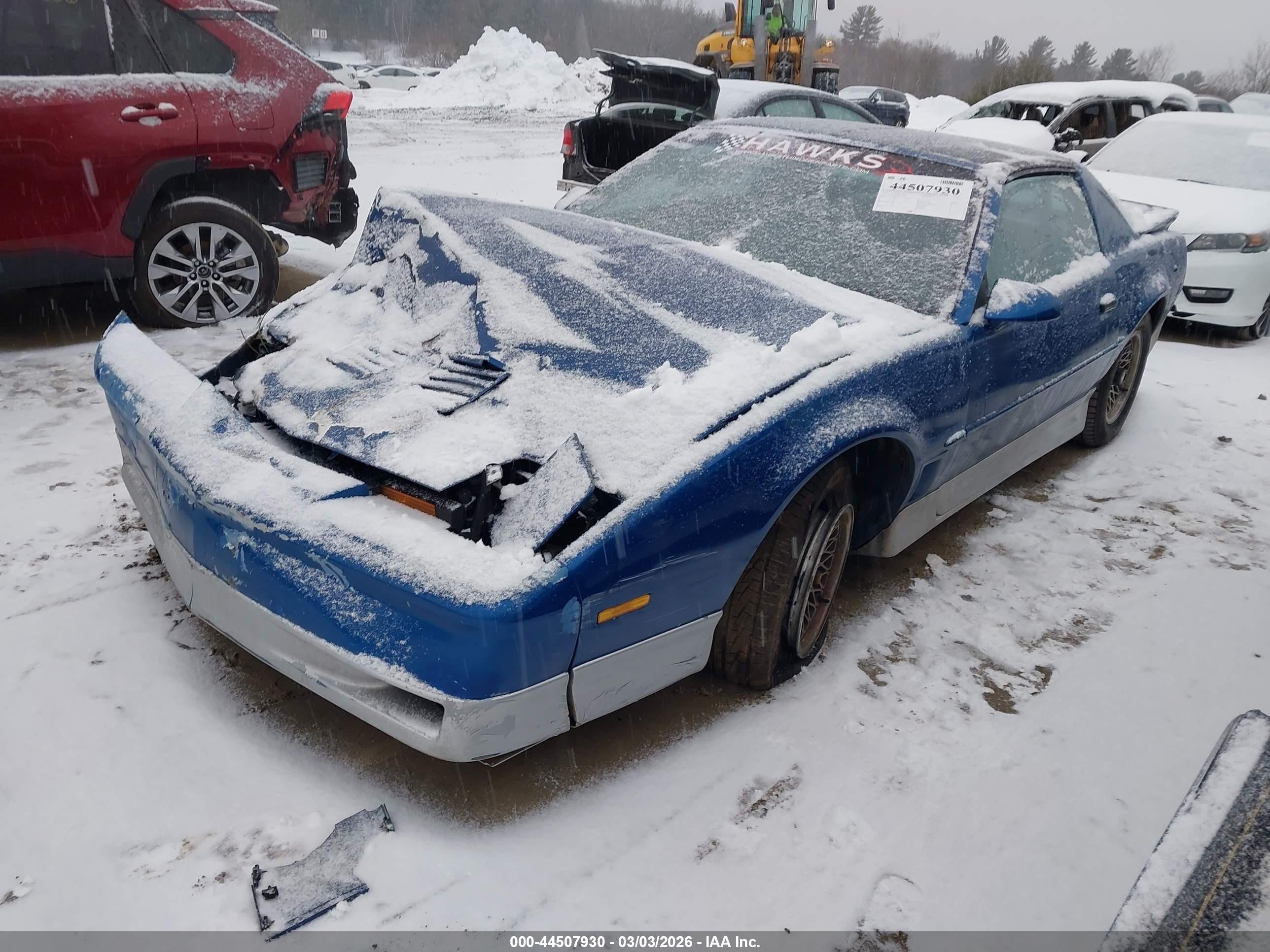 1989 Pontiac Firebird Trans Am/gta Blue vin: 1G2FW21F4KL239001