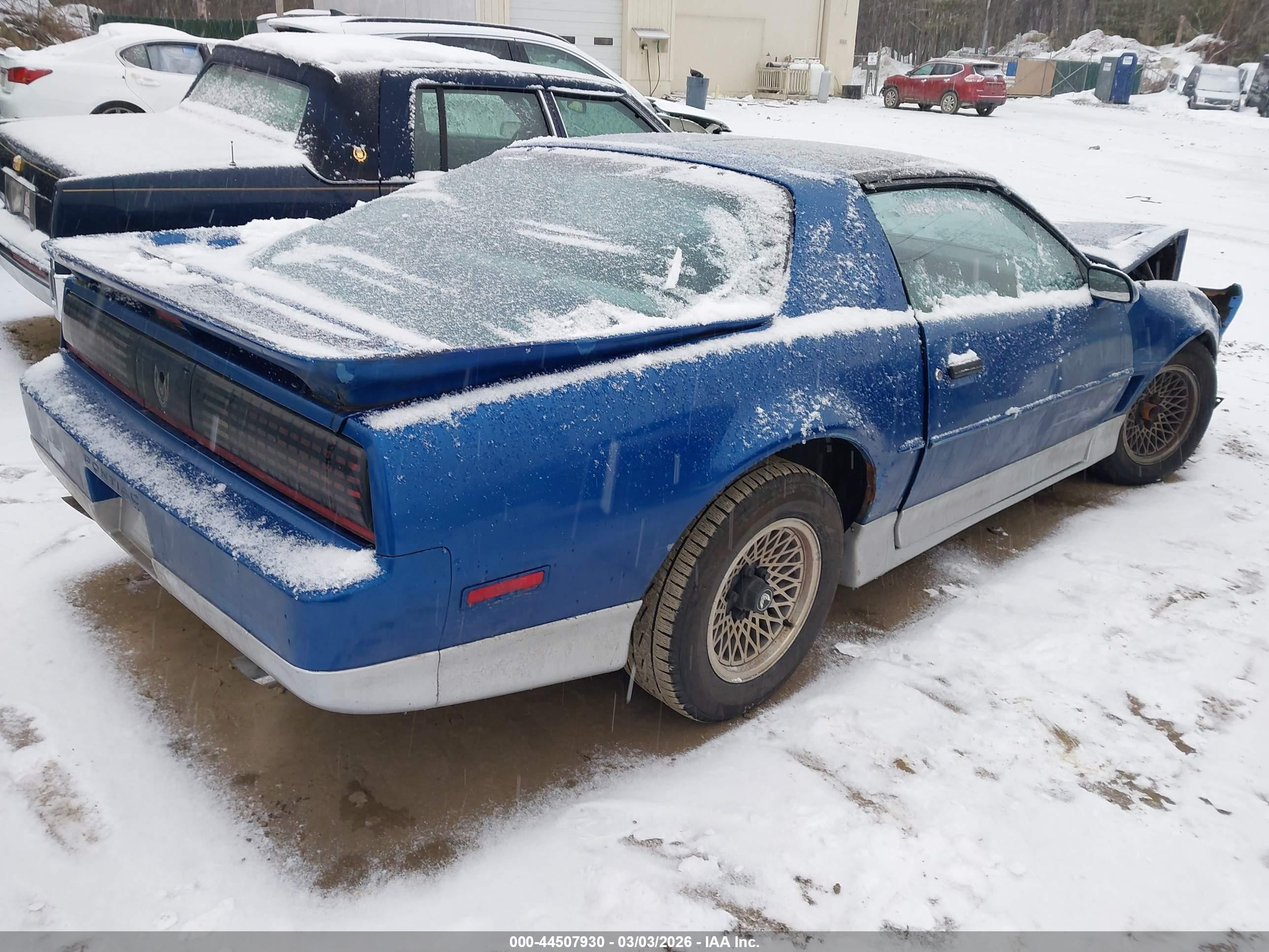 1989 Pontiac Firebird Trans Am/gta Blue vin: 1G2FW21F4KL239001