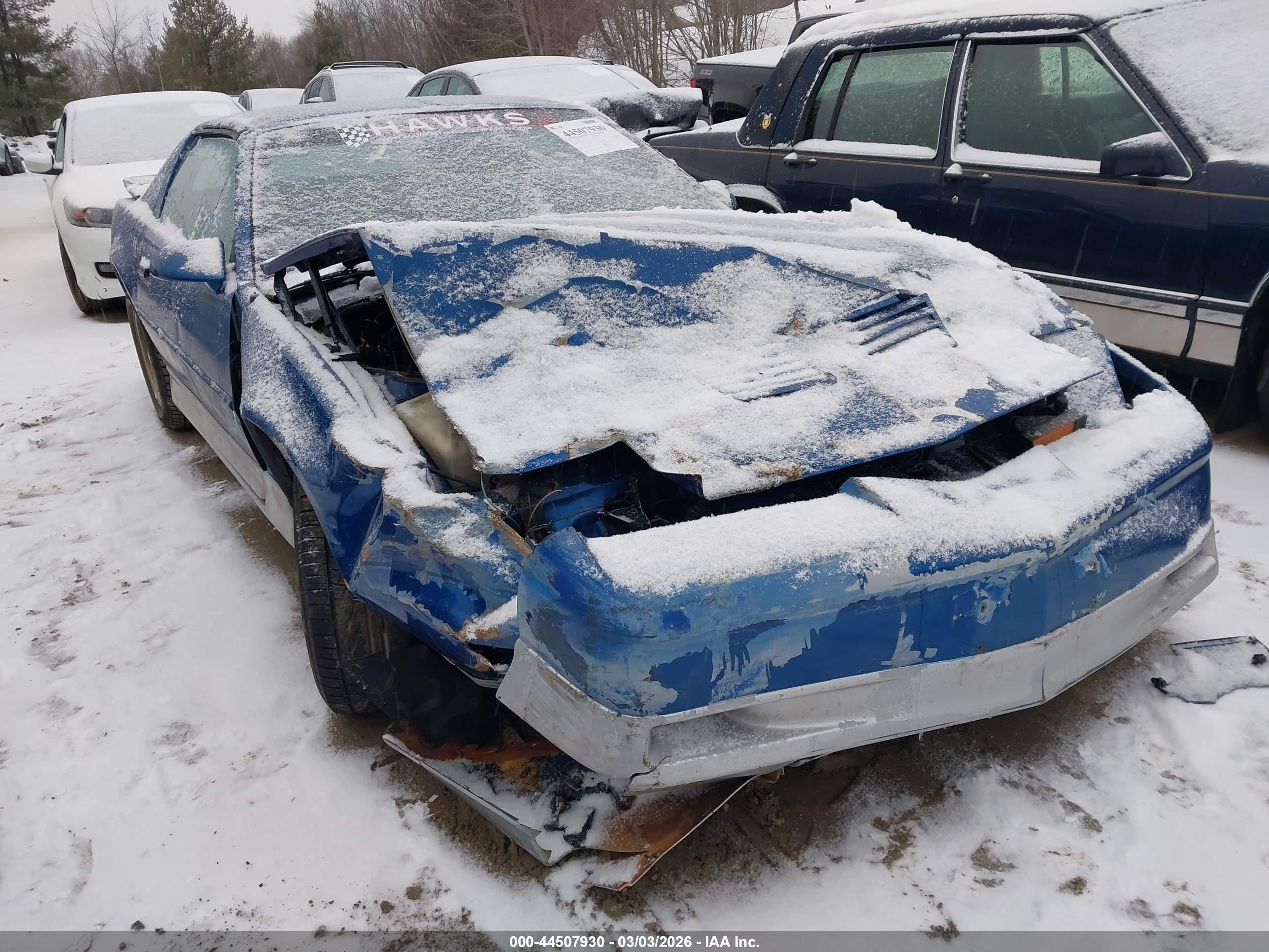 1989 Pontiac Firebird Trans Am/gta Blue vin: 1G2FW21F4KL239001
