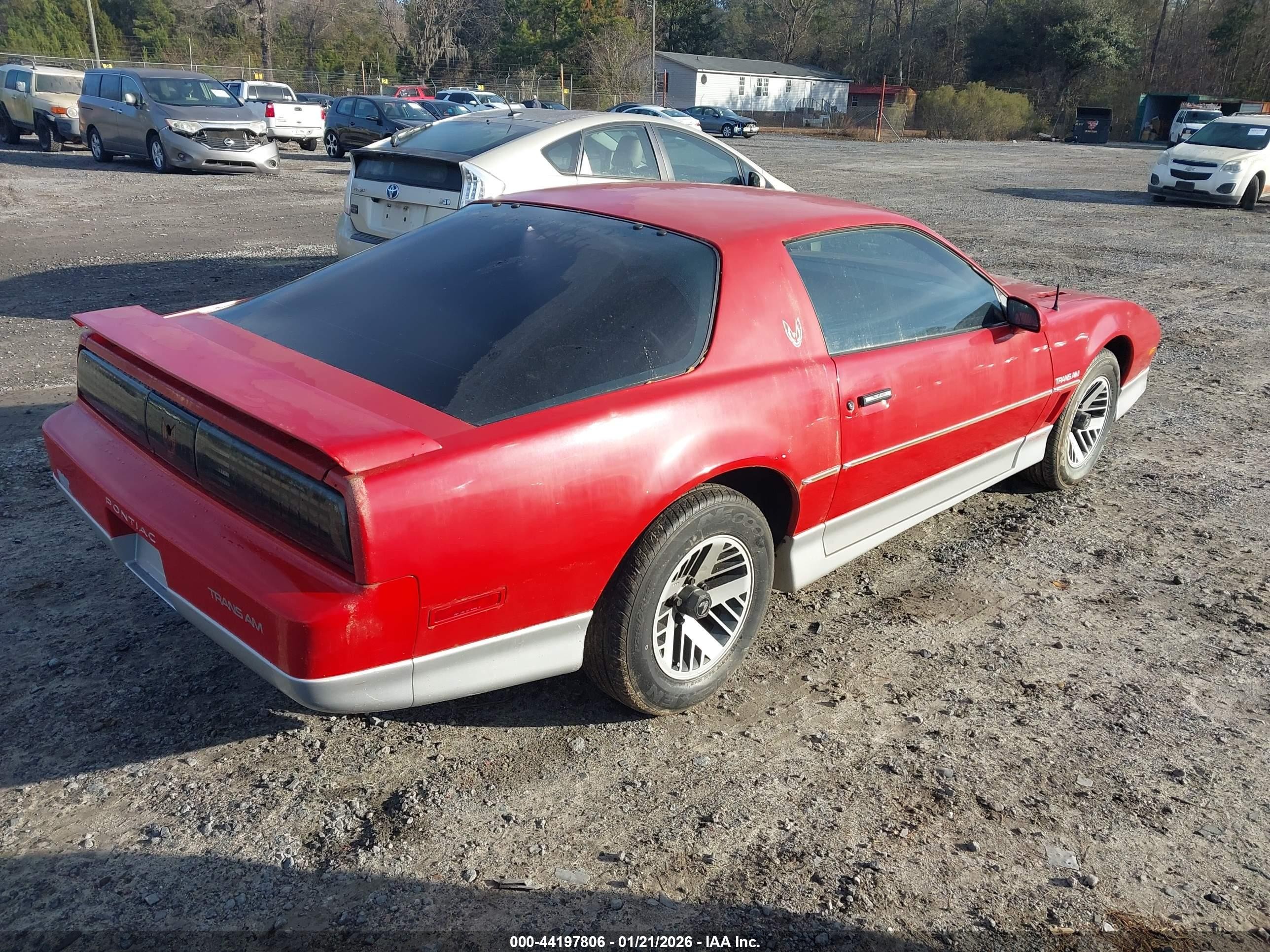 1985 Pontiac Firebird Trans Am Red vin: 1G2FW87H8FL647938