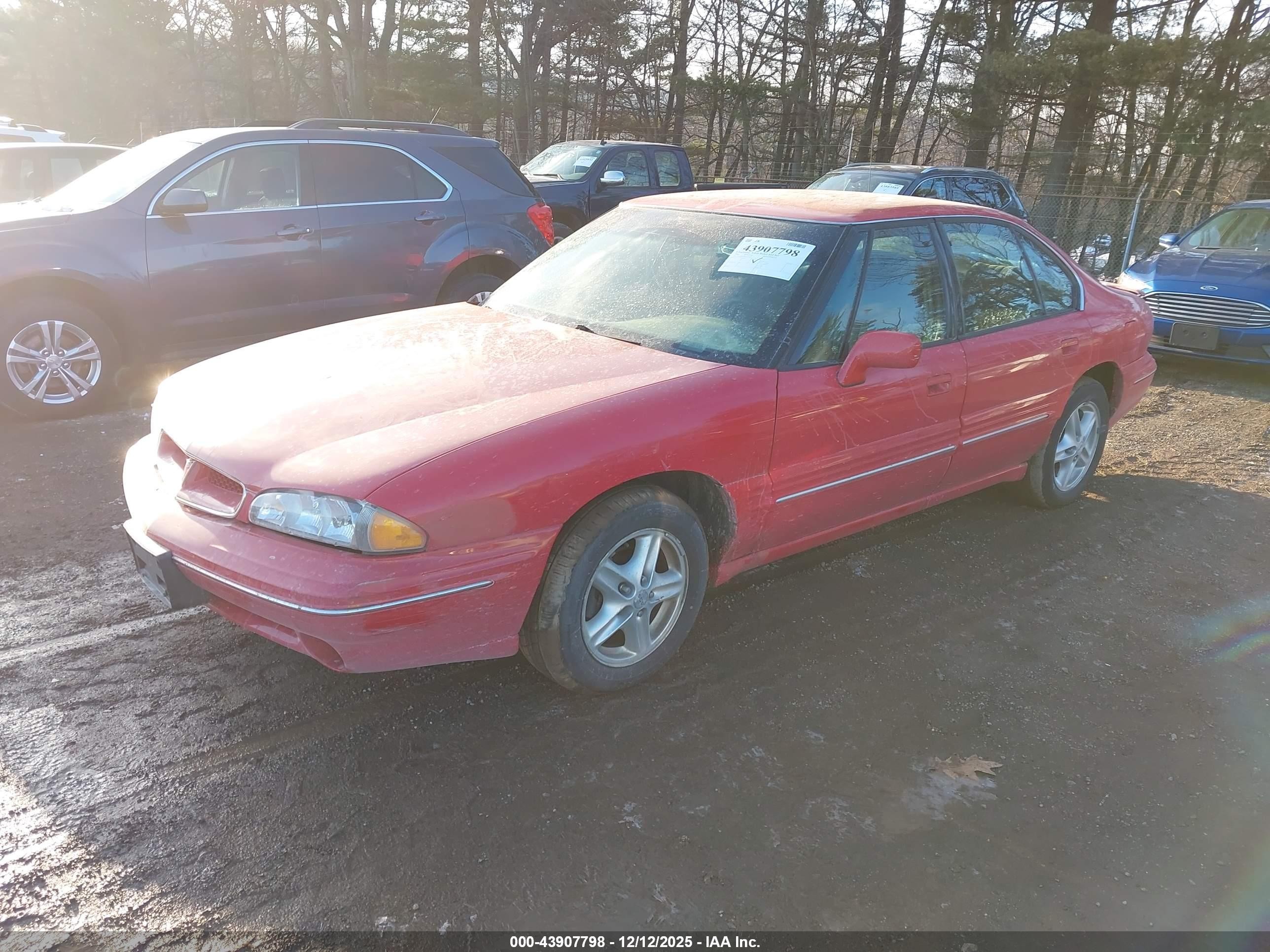 1996 Pontiac Bonneville Se Красный vin: 1G2HX52K0T4225014