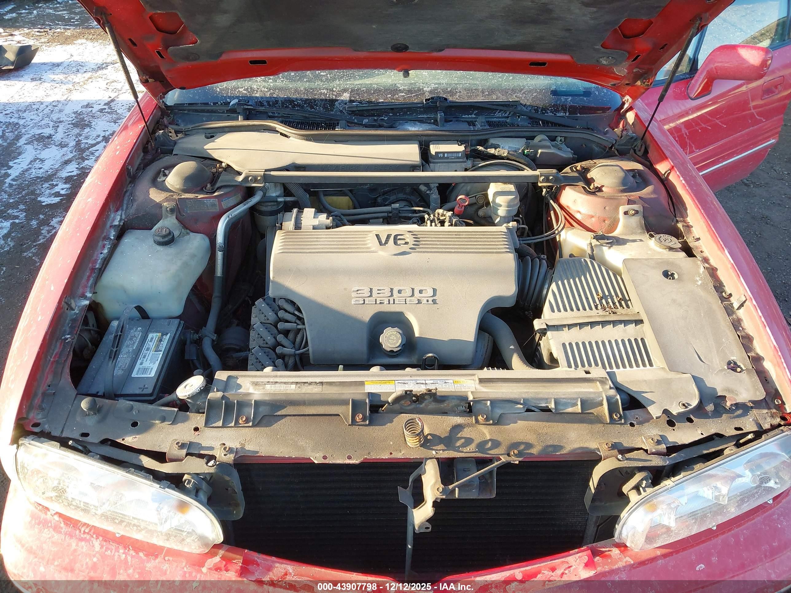 1996 Pontiac Bonneville Se Красный vin: 1G2HX52K0T4225014