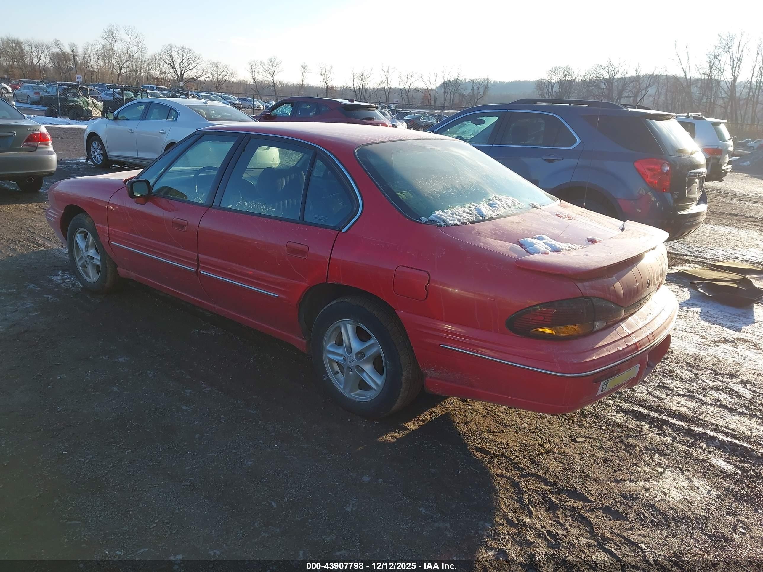 1996 Pontiac Bonneville Se Красный vin: 1G2HX52K0T4225014