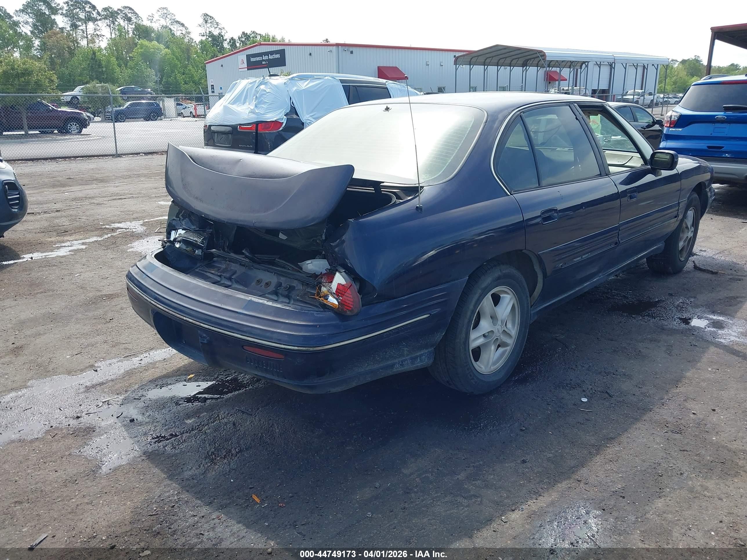 1998 Pontiac Bonneville Se Blue vin: 1G2HX52K0WH218352