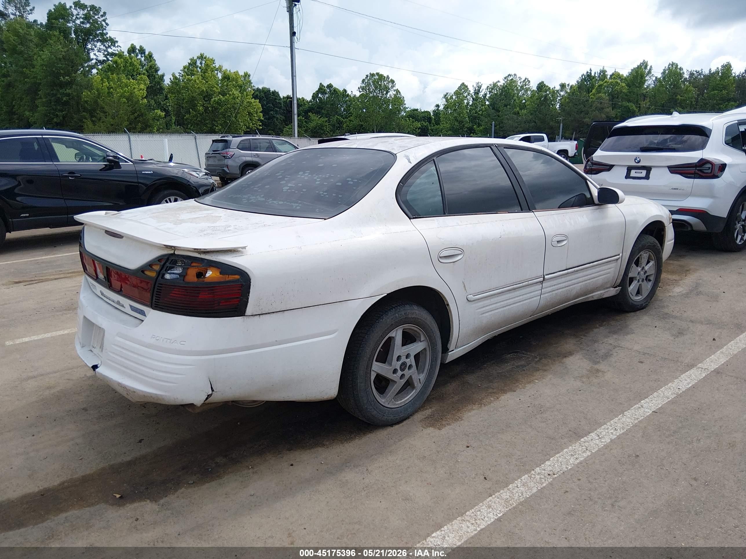 2003 Pontiac Bonneville Se White vin: 1G2HX52K234143835