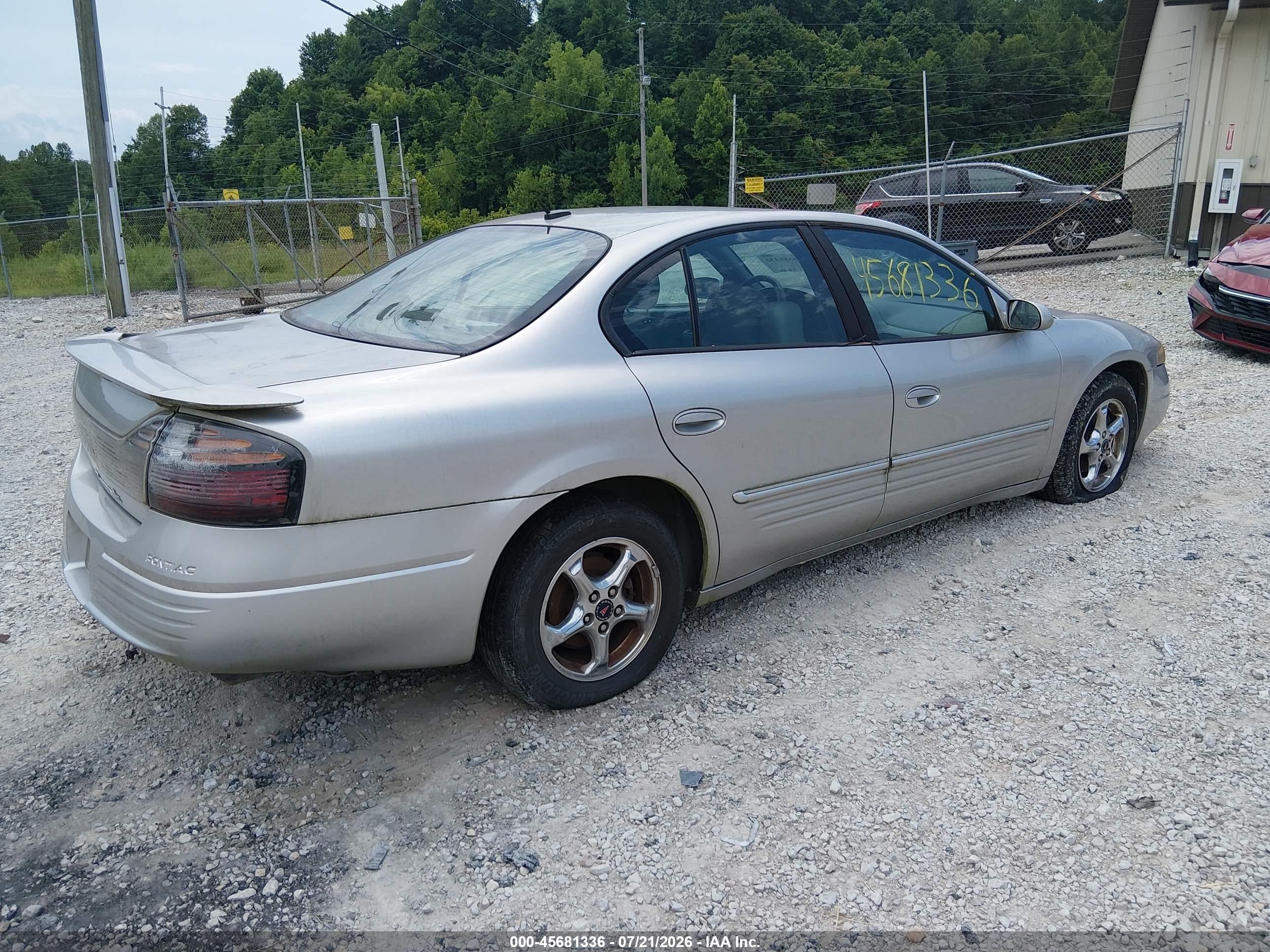 2005 Pontiac Bonneville Se Silver vin: 1G2HX52K25U179947