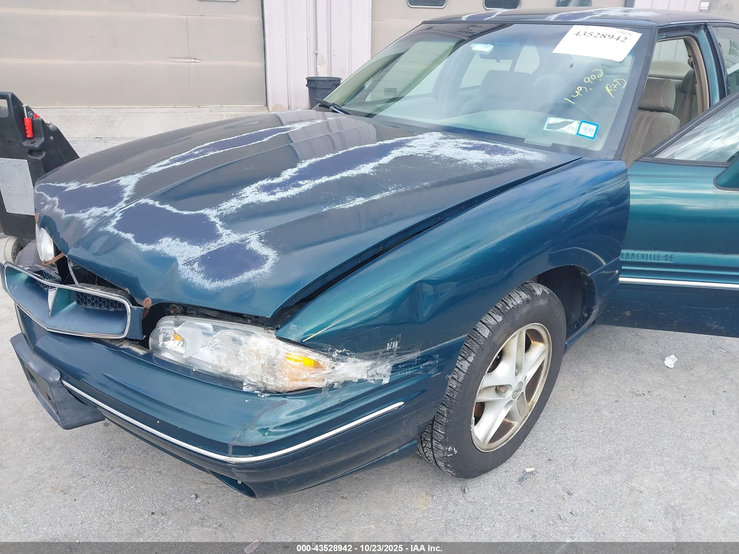 1998 Pontiac Bonneville Se Green vin: 1G2HX52K2W4215167