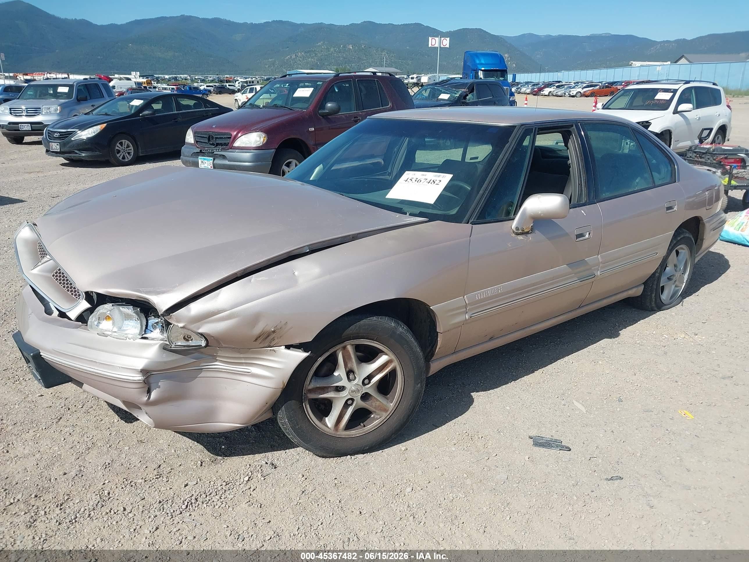 1999 Pontiac Bonneville Se Brown vin: 1G2HX52K2XH248843