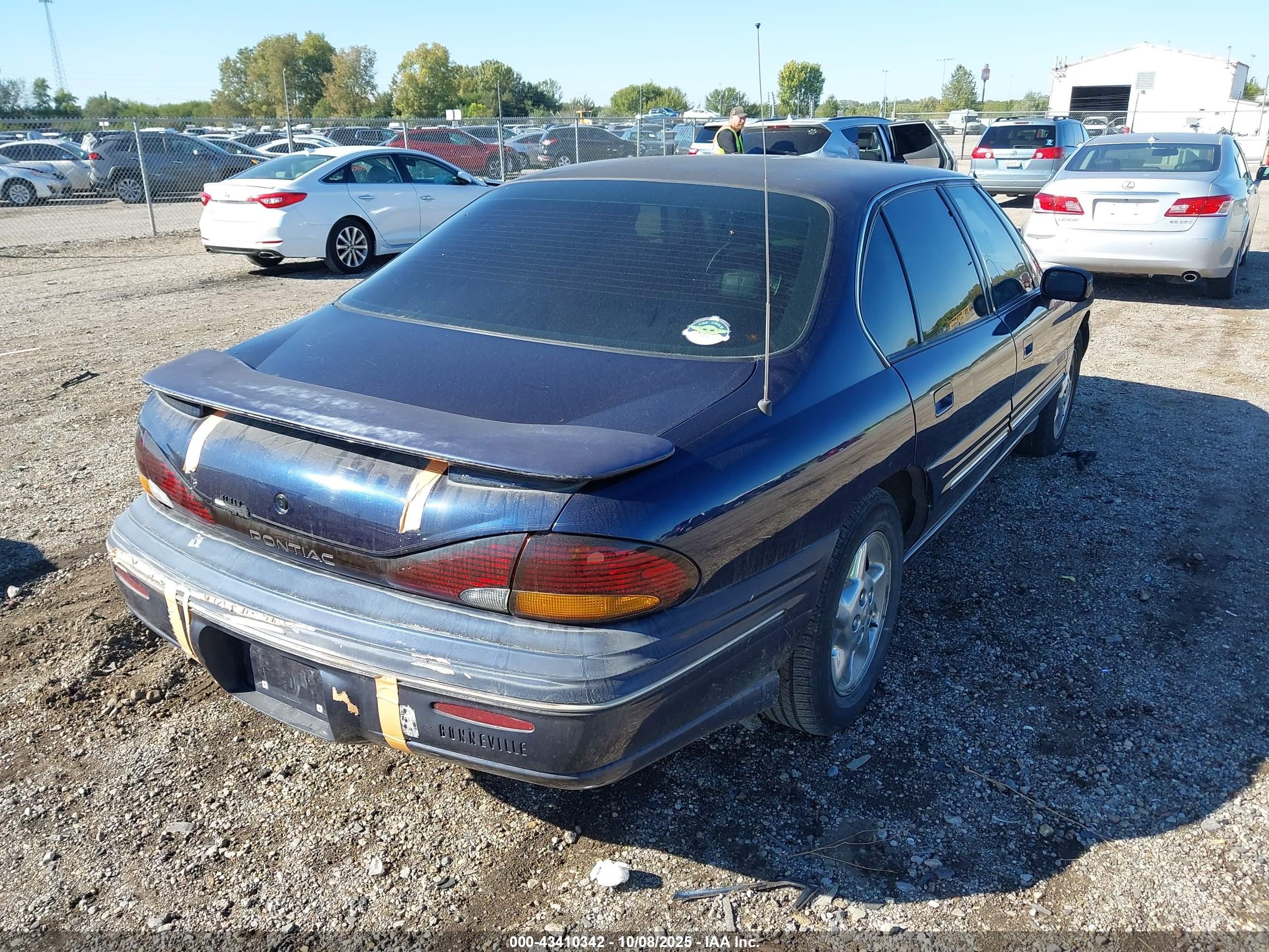 1998 Pontiac Bonneville Se Blue vin: 1G2HX52K3WH206177