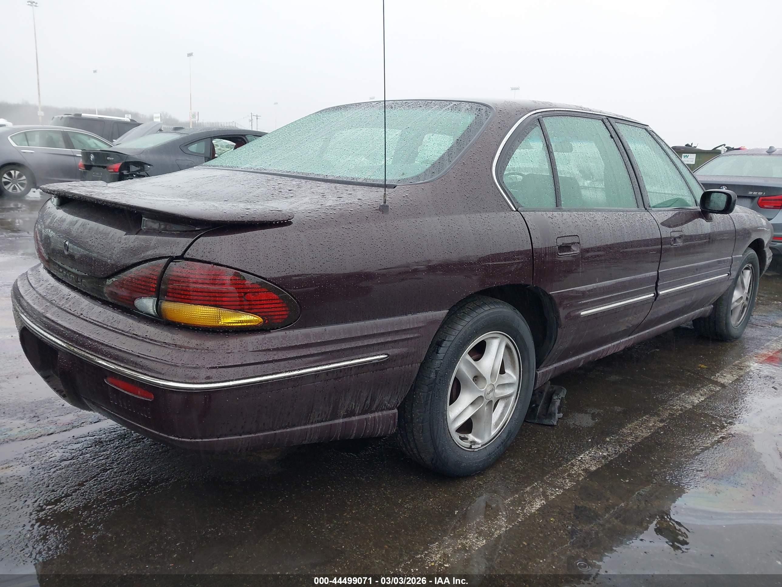 1999 Pontiac Bonneville Se Maroon vin: 1G2HX52K3XH217956