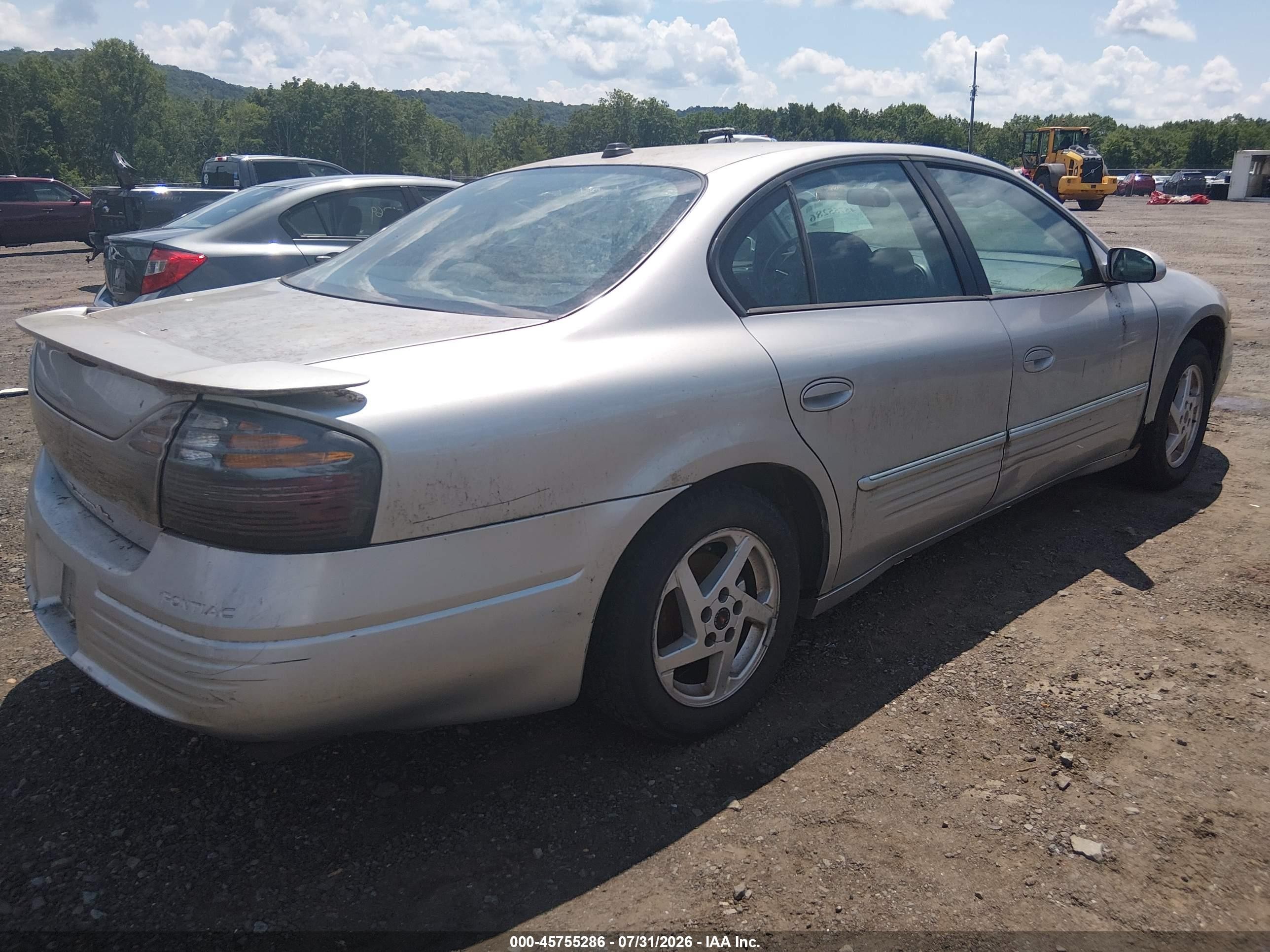 2004 Pontiac Bonneville Se Silver vin: 1G2HX52K44U231383