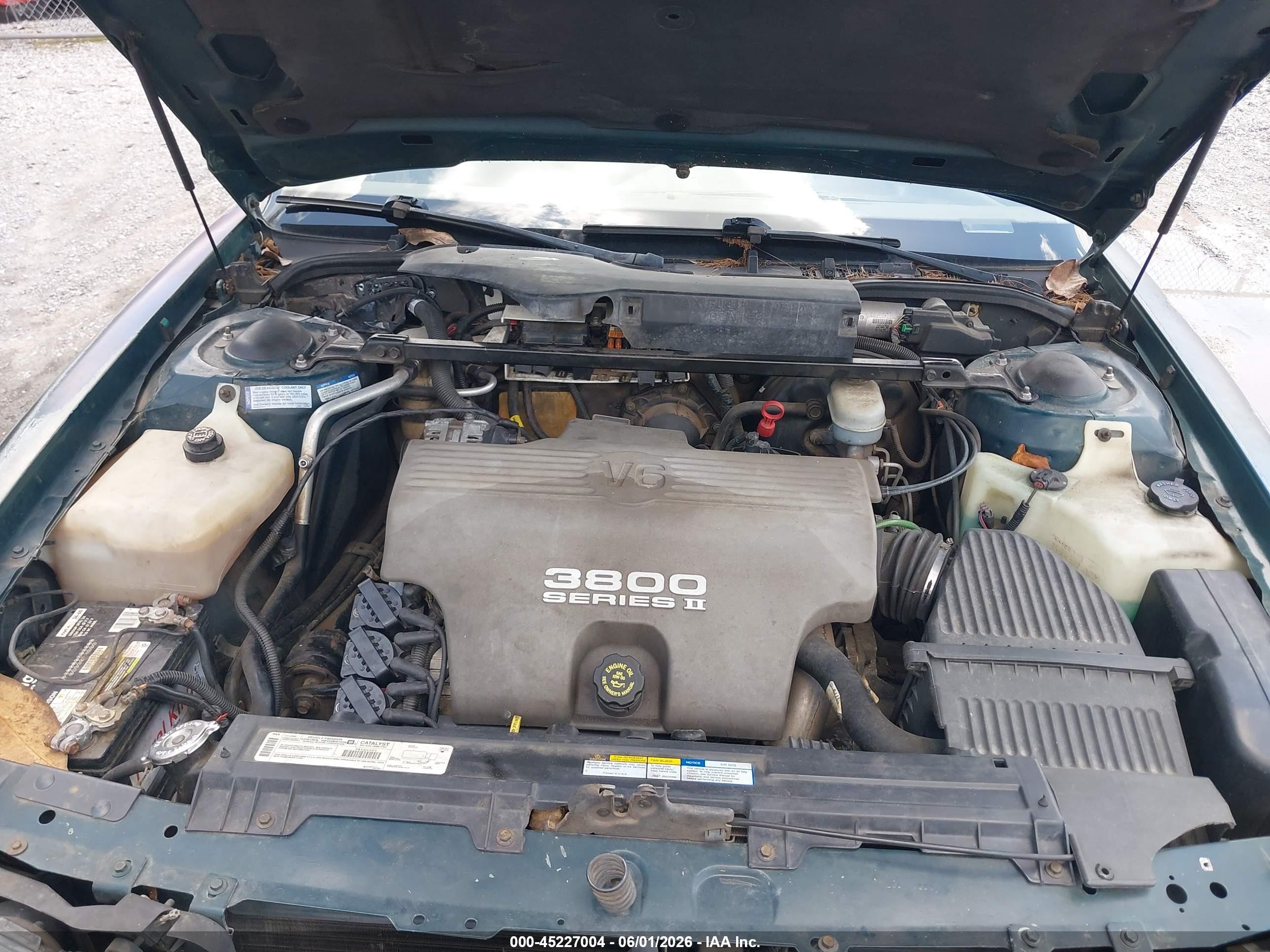 1998 Pontiac Bonneville Se Green vin: 1G2HX52K4W4229877