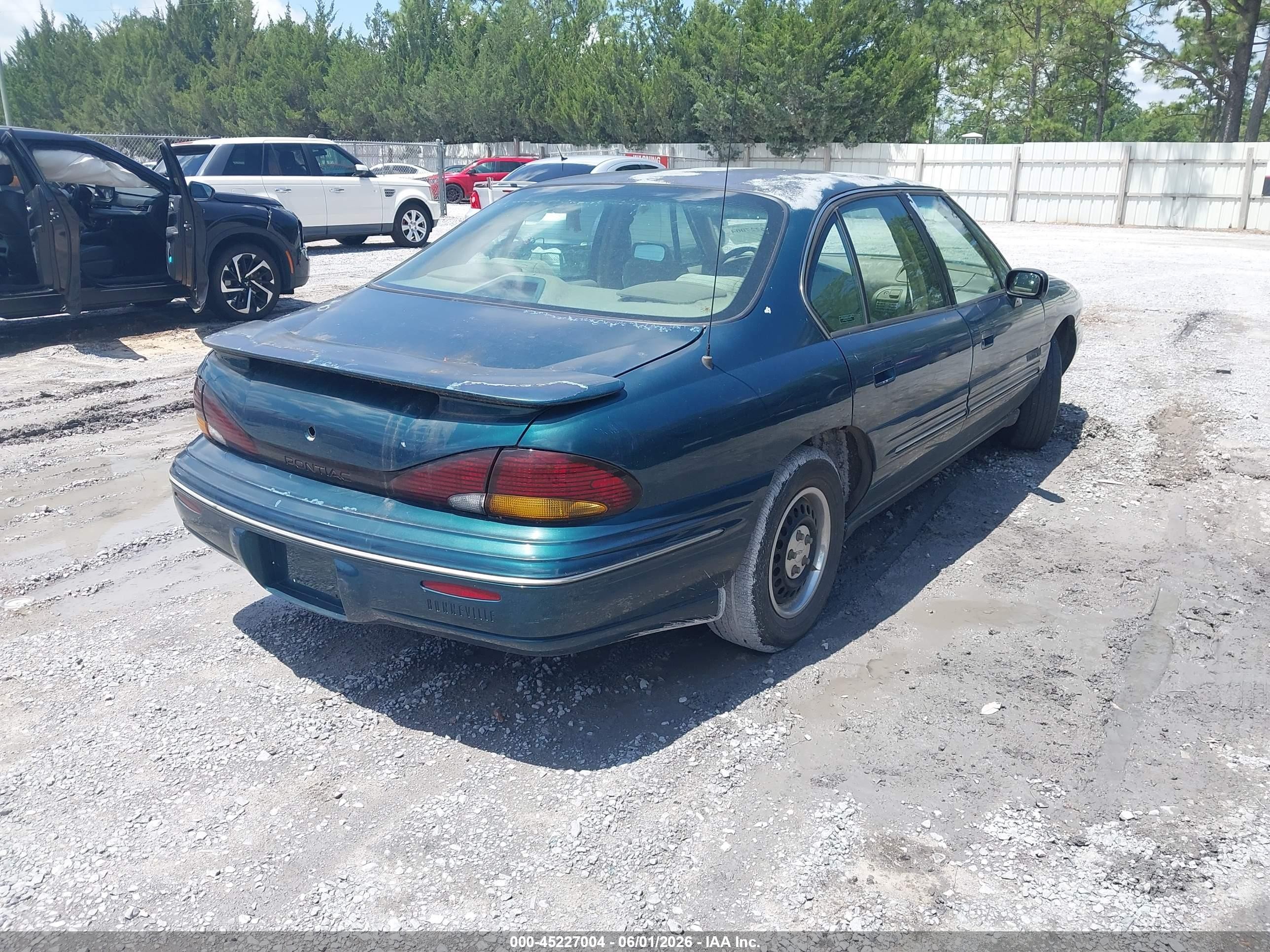1998 Pontiac Bonneville Se Green vin: 1G2HX52K4W4229877