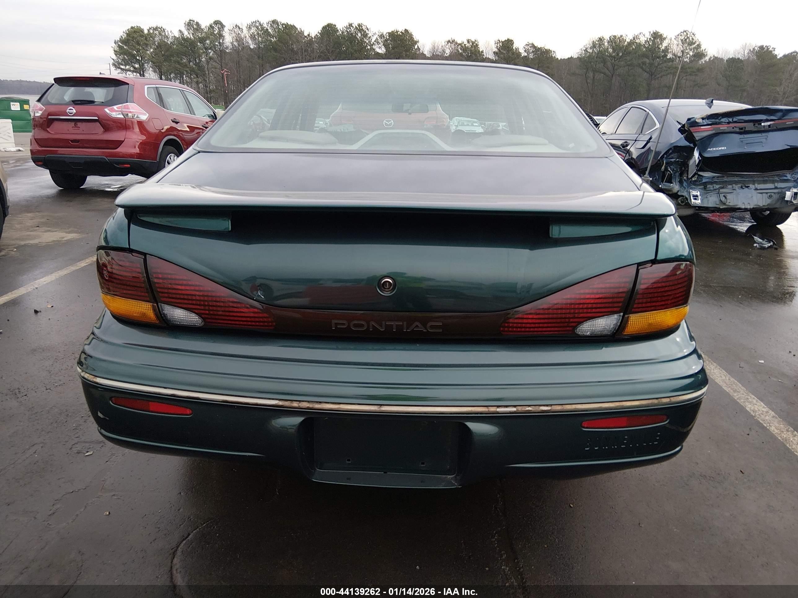 1998 Pontiac Bonneville Se Green vin: 1G2HX52K4W4236814