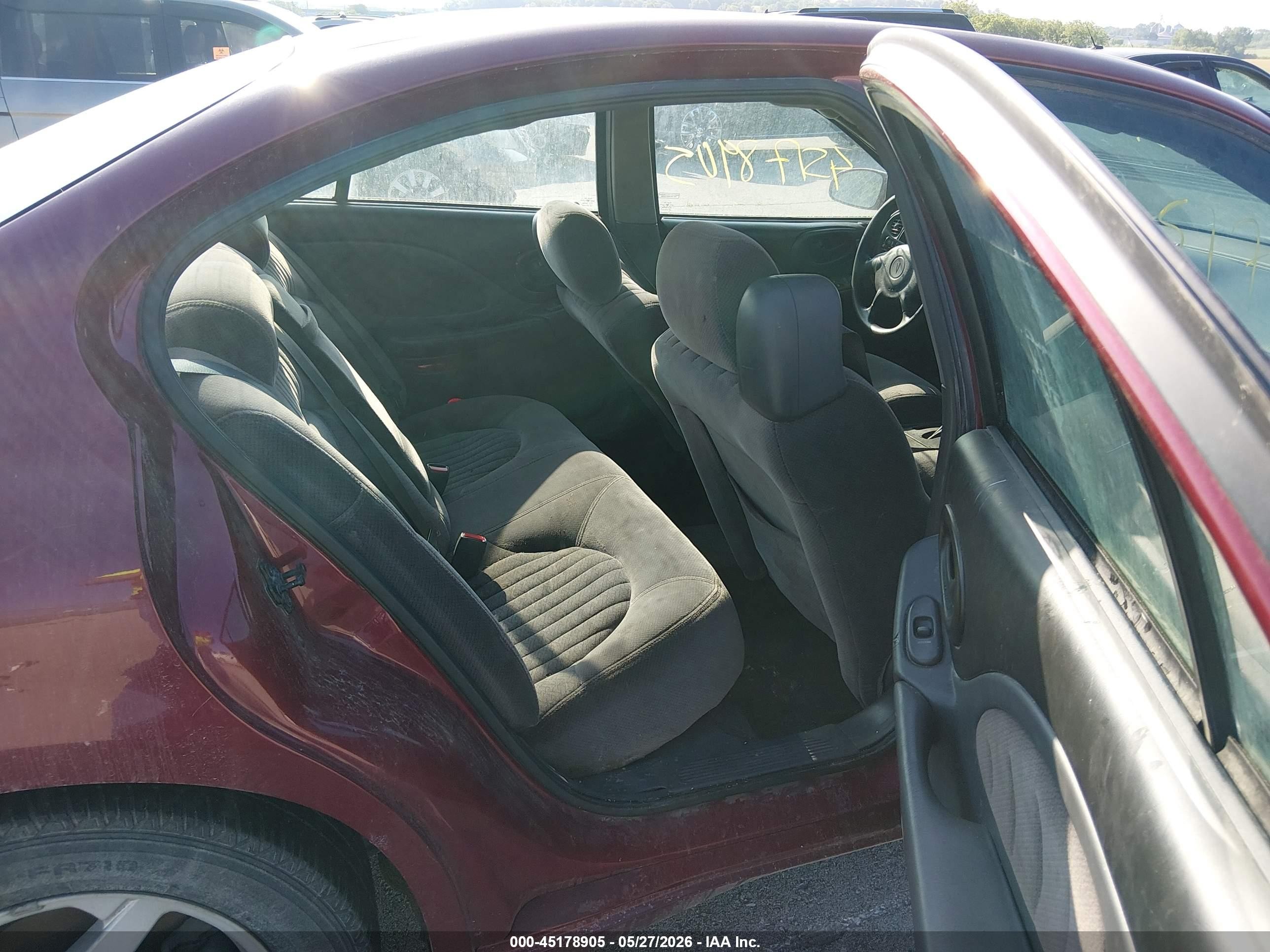 2003 Pontiac Bonneville Se Burgundy vin: 1G2HX52K534150388