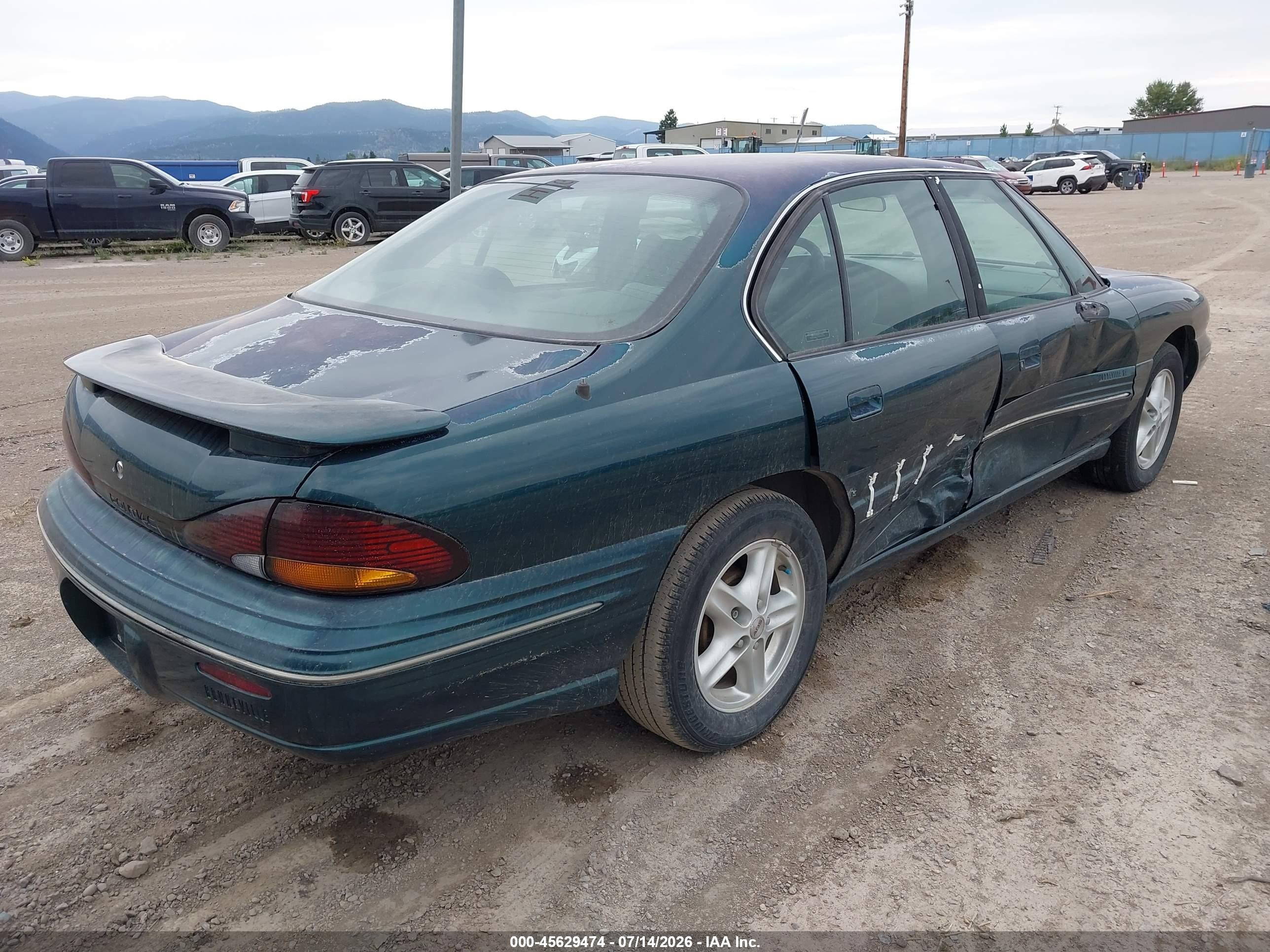 1998 Pontiac Bonneville Se Green vin: 1G2HX52K5W4223179