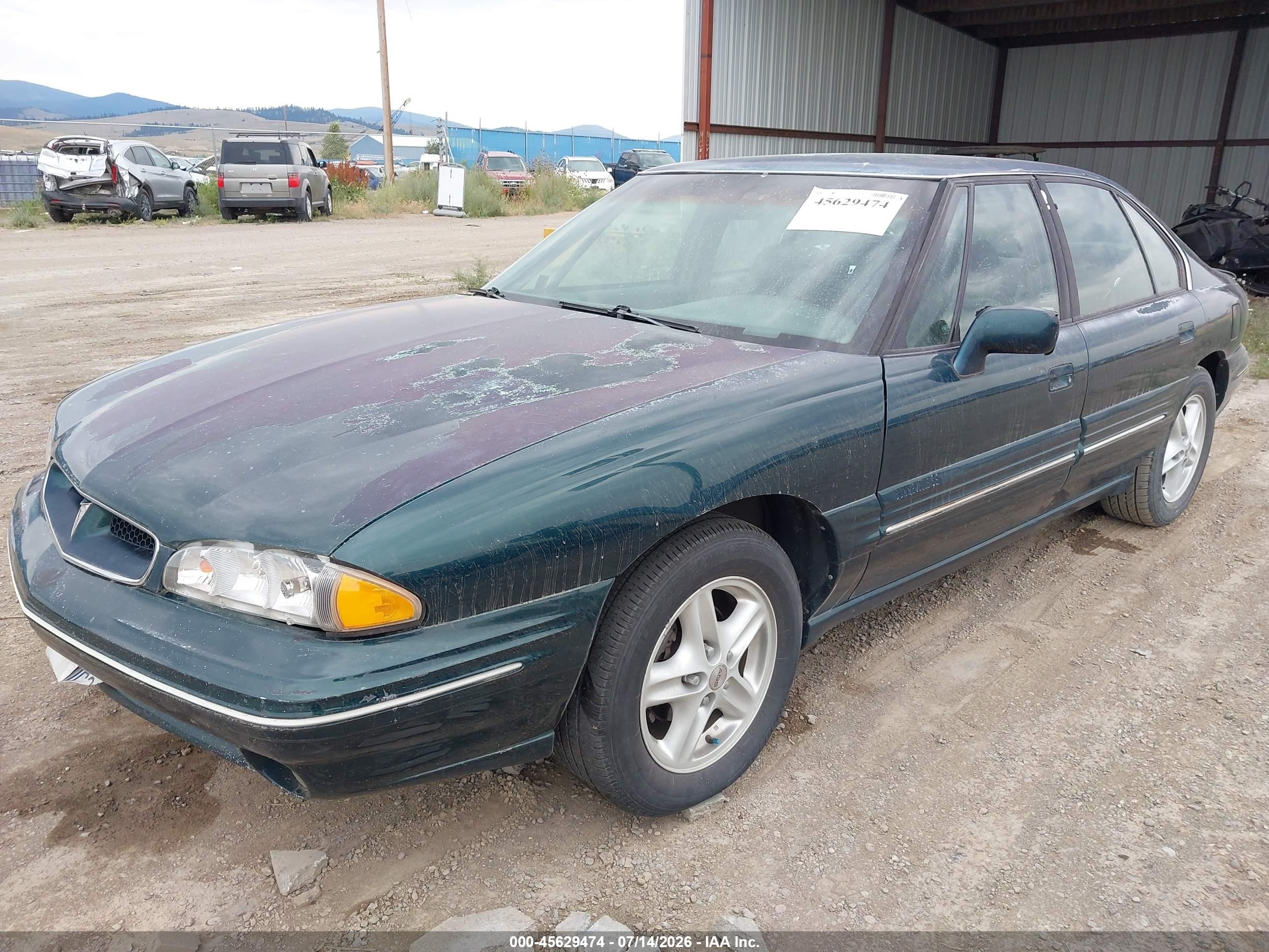 1998 Pontiac Bonneville Se Green vin: 1G2HX52K5W4223179
