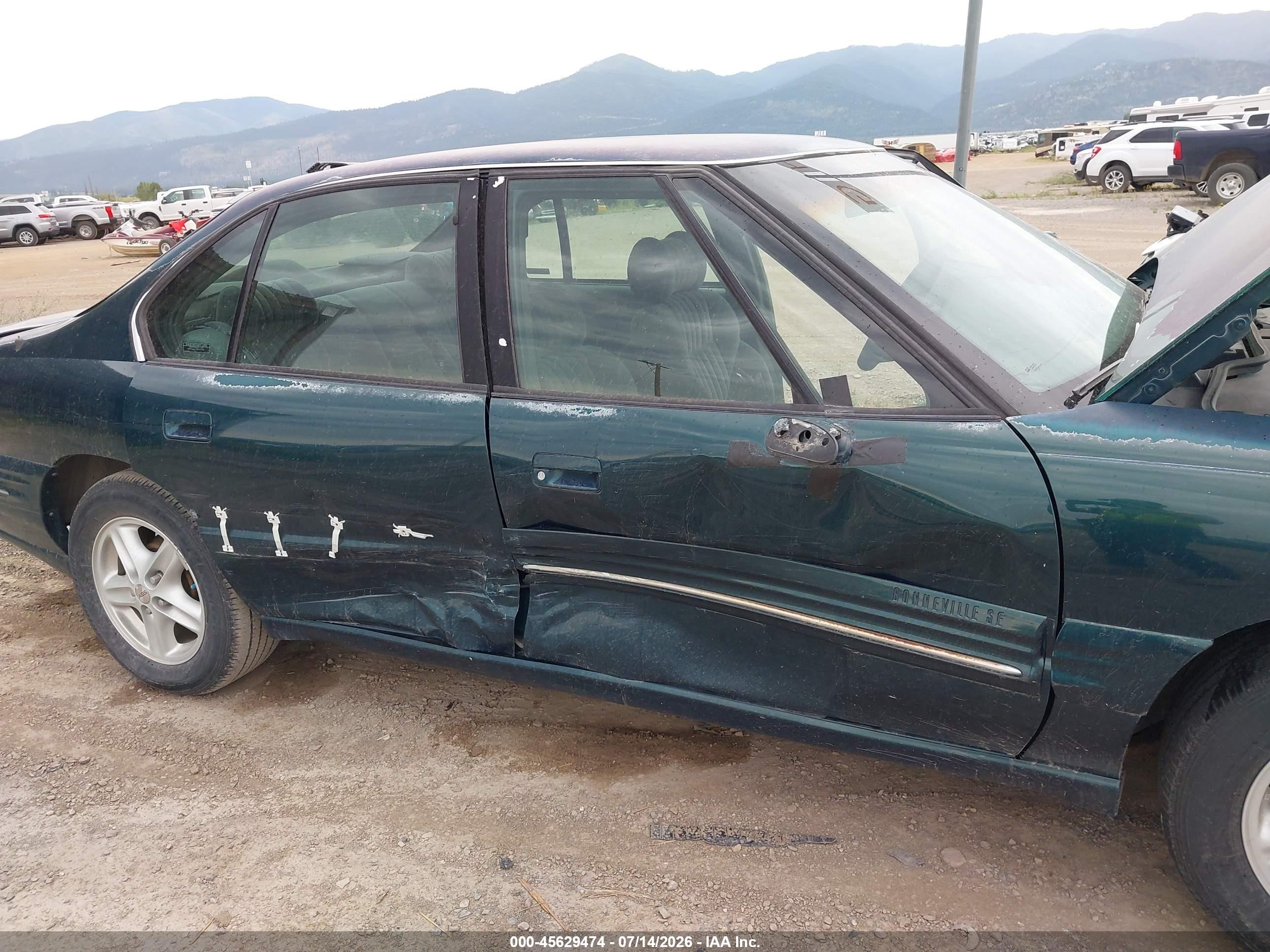 1998 Pontiac Bonneville Se Green vin: 1G2HX52K5W4223179