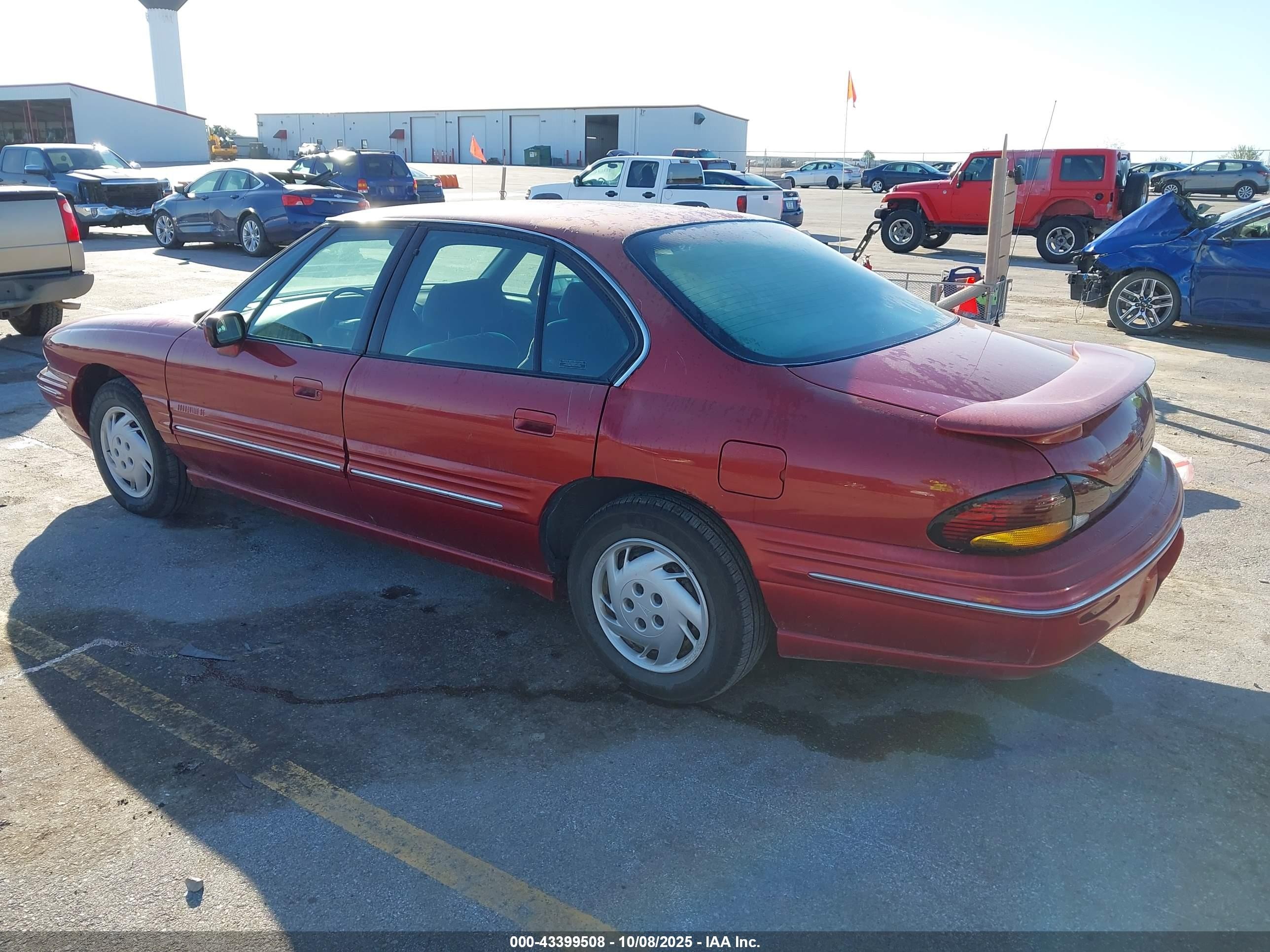 1998 Pontiac Bonneville Se Red vin: 1G2HX52K7WH208028