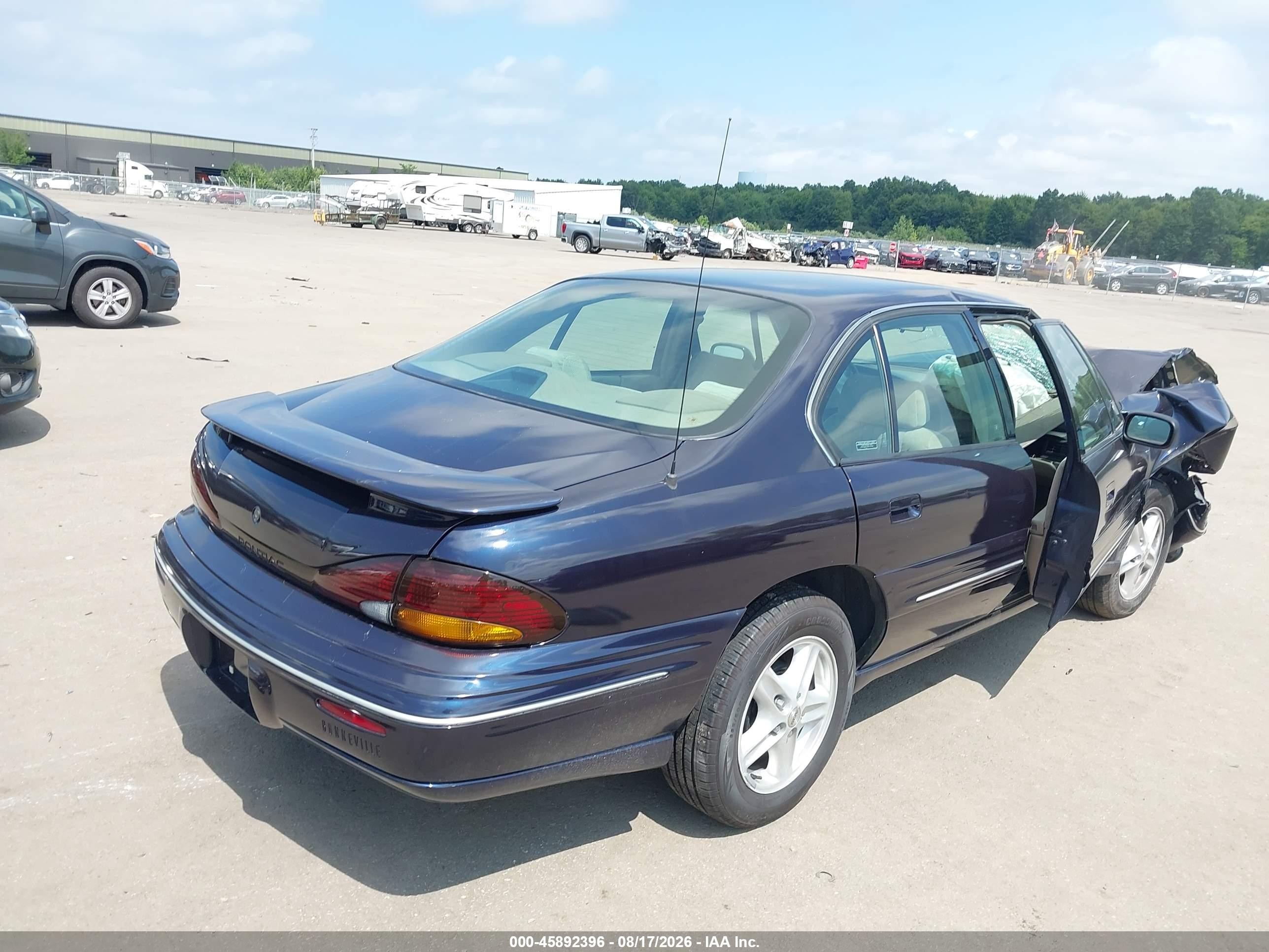 1998 Pontiac Bonneville Se Dark Blue vin: 1G2HX52K9W4222181