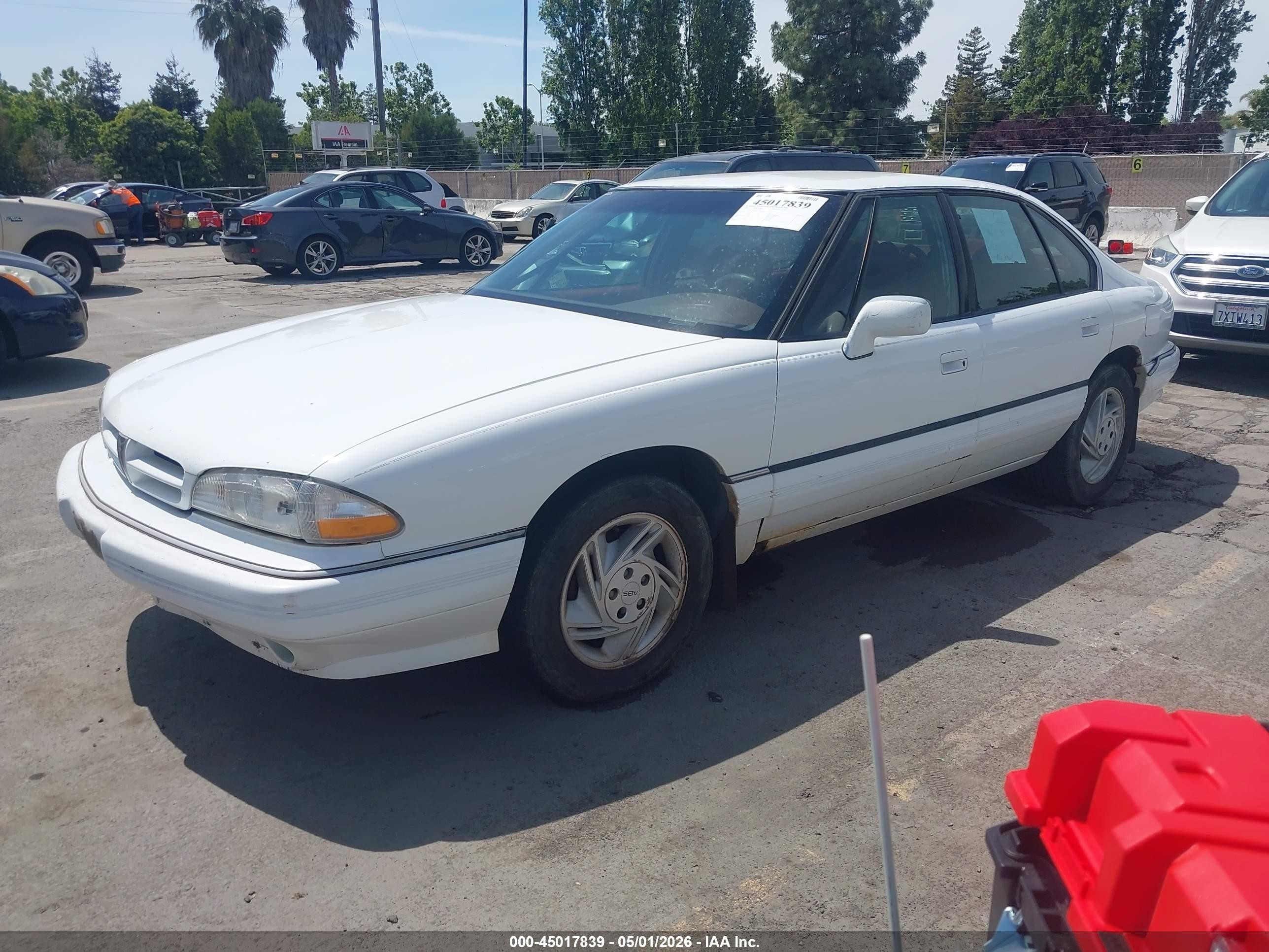 1993 Pontiac Bonneville Se White vin: 1G2HX53L1P1291294