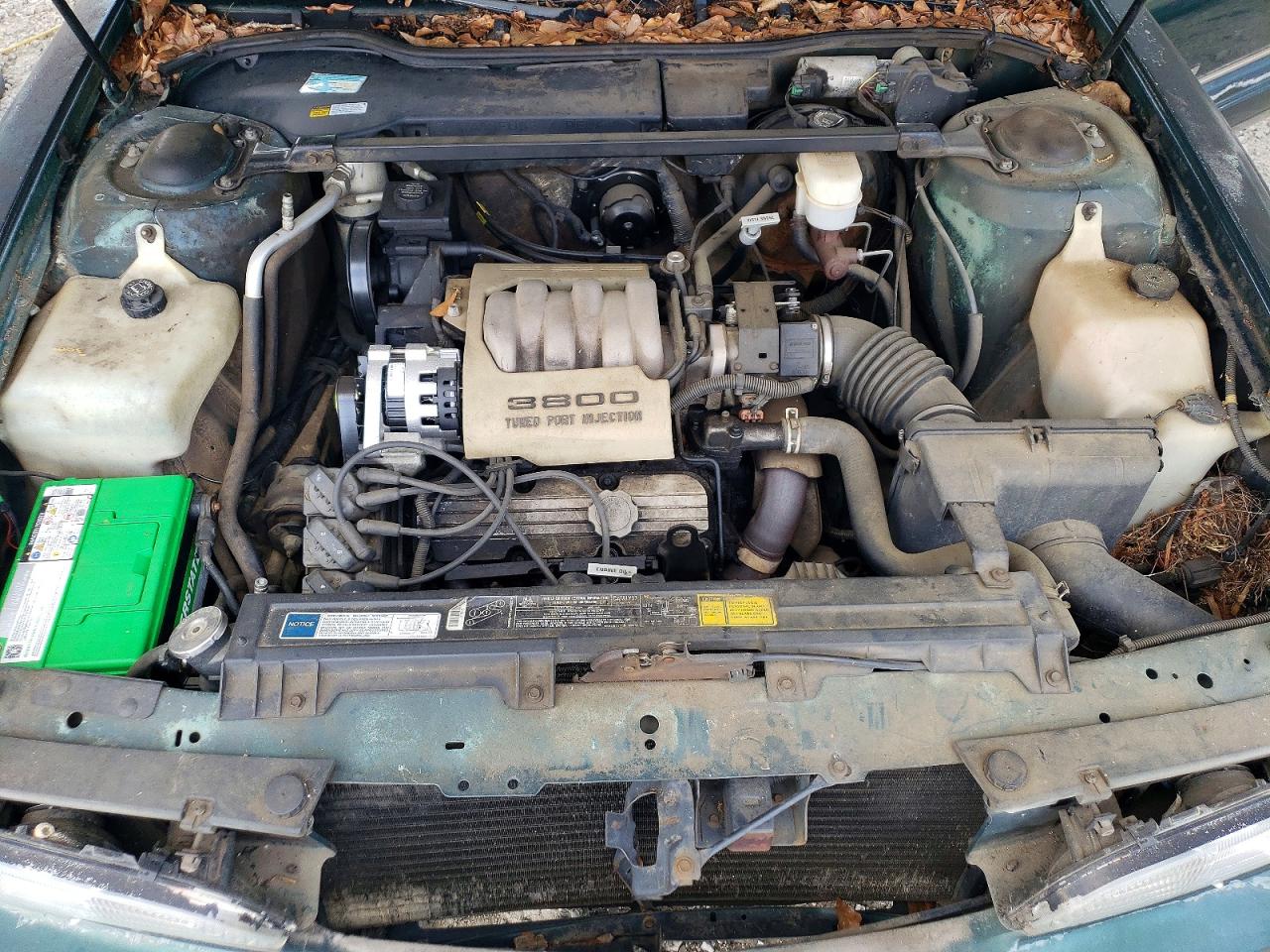 1992 Pontiac Bonneville Se Green vin: 1G2HX53L3N1308352