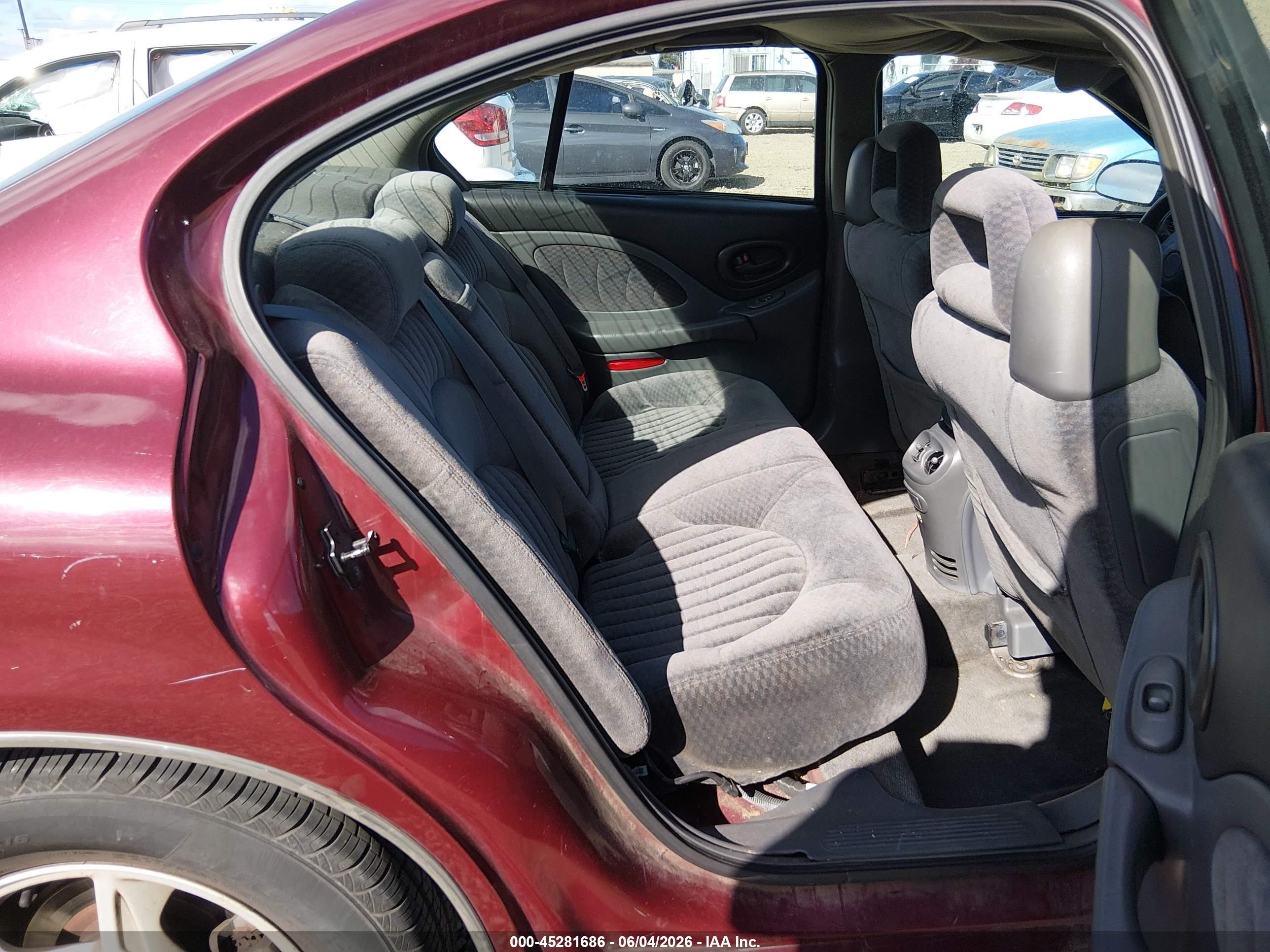2001 Pontiac Bonneville Se Maroon vin: 1G2HX54K014234144