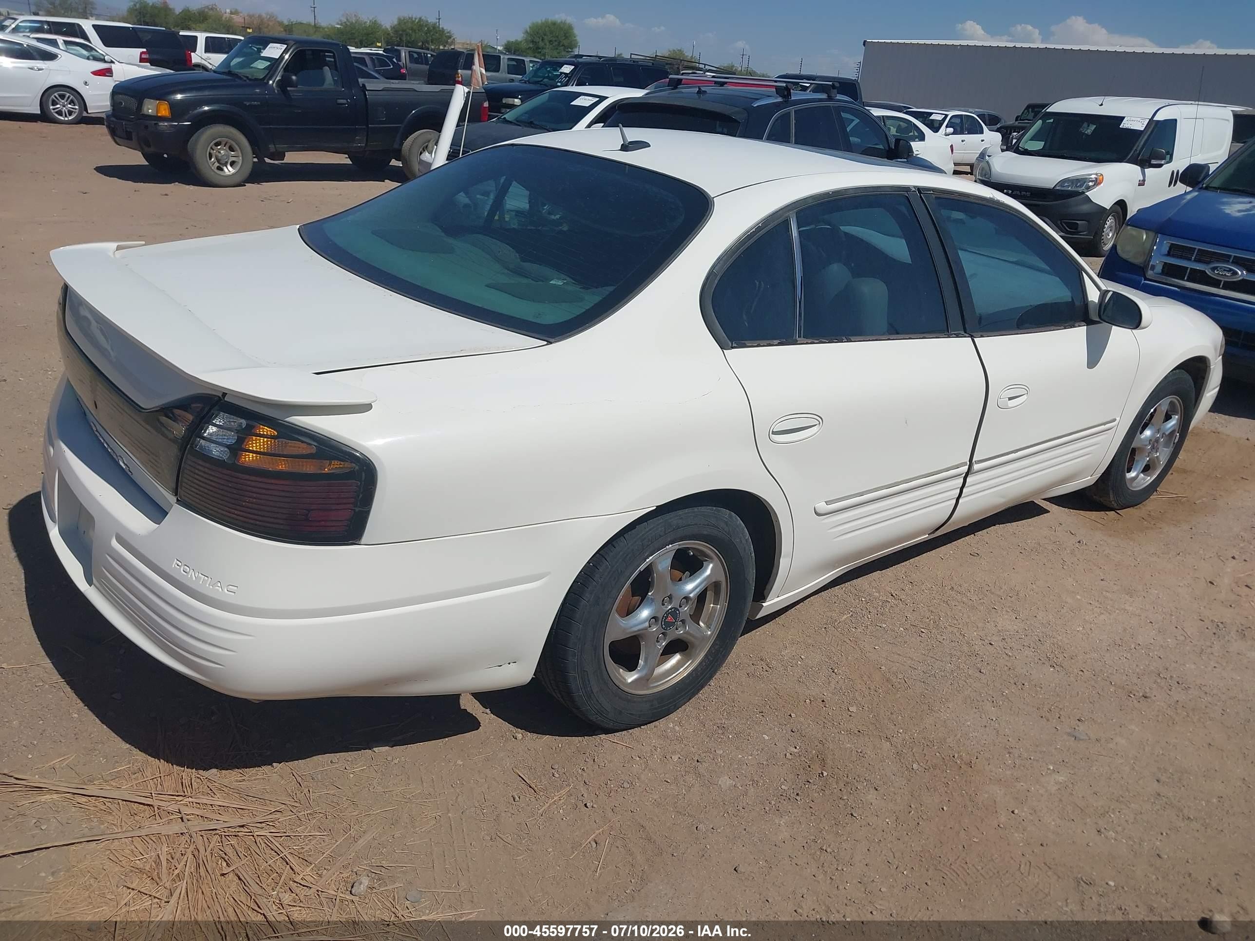 2005 Pontiac Bonneville Se White vin: 1G2HX54K25U105361