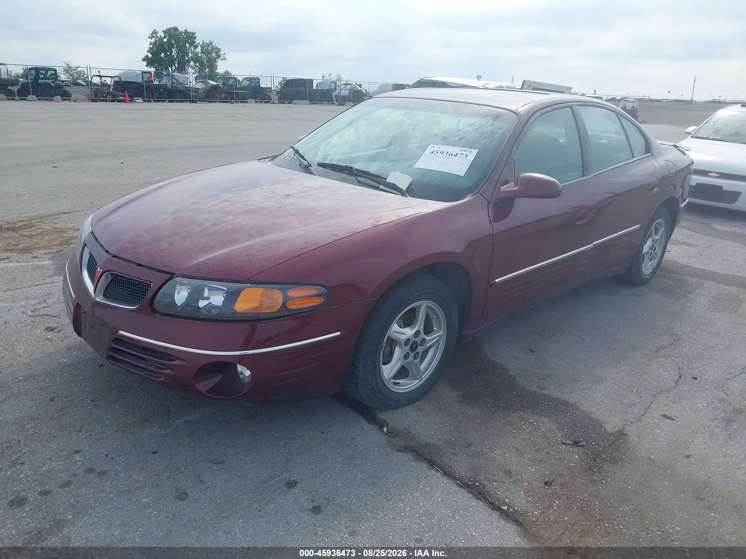 2000 Pontiac Bonneville Se Maroon vin: 1G2HX54K2Y4195065