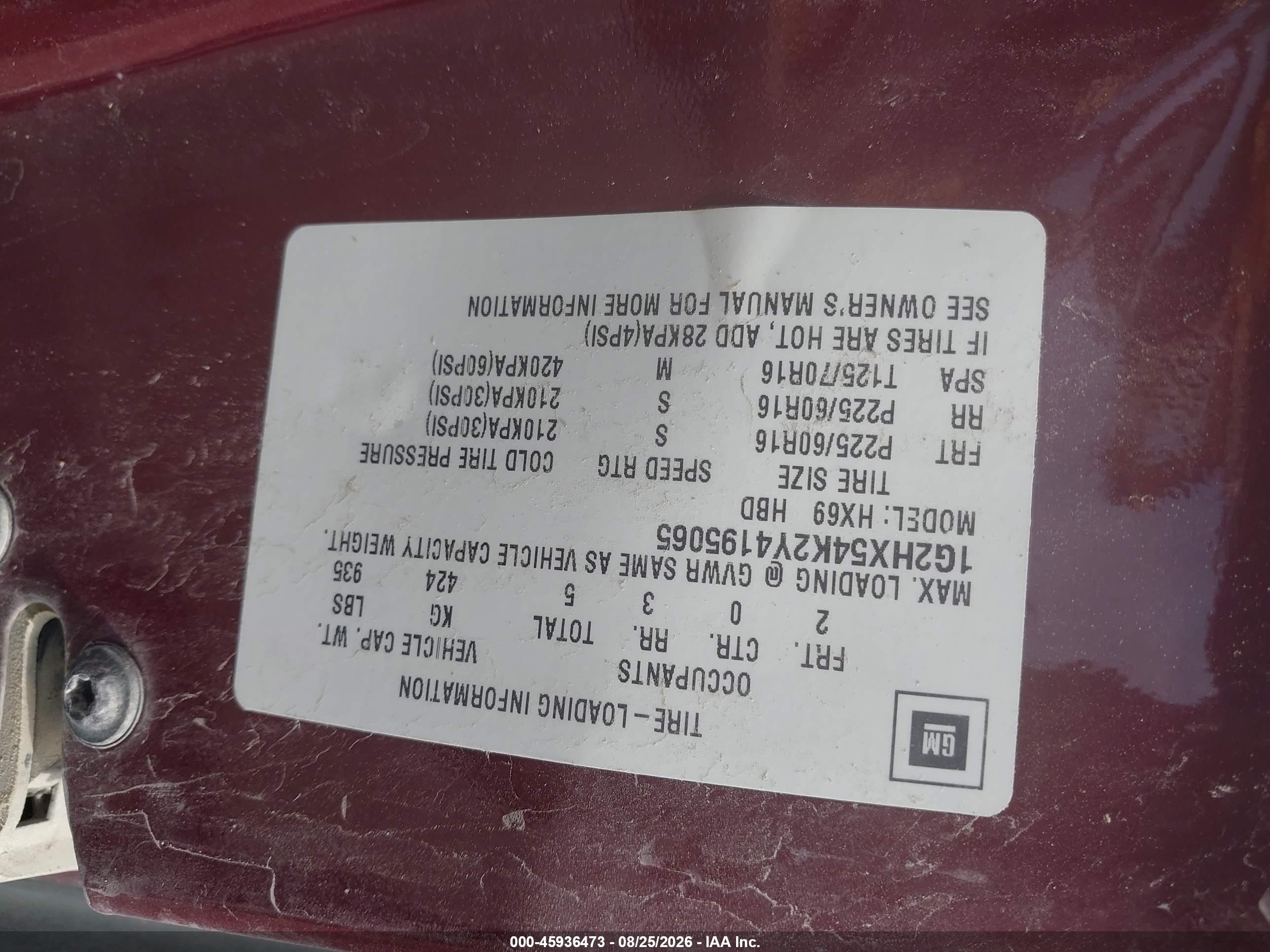 2000 Pontiac Bonneville Se Maroon vin: 1G2HX54K2Y4195065